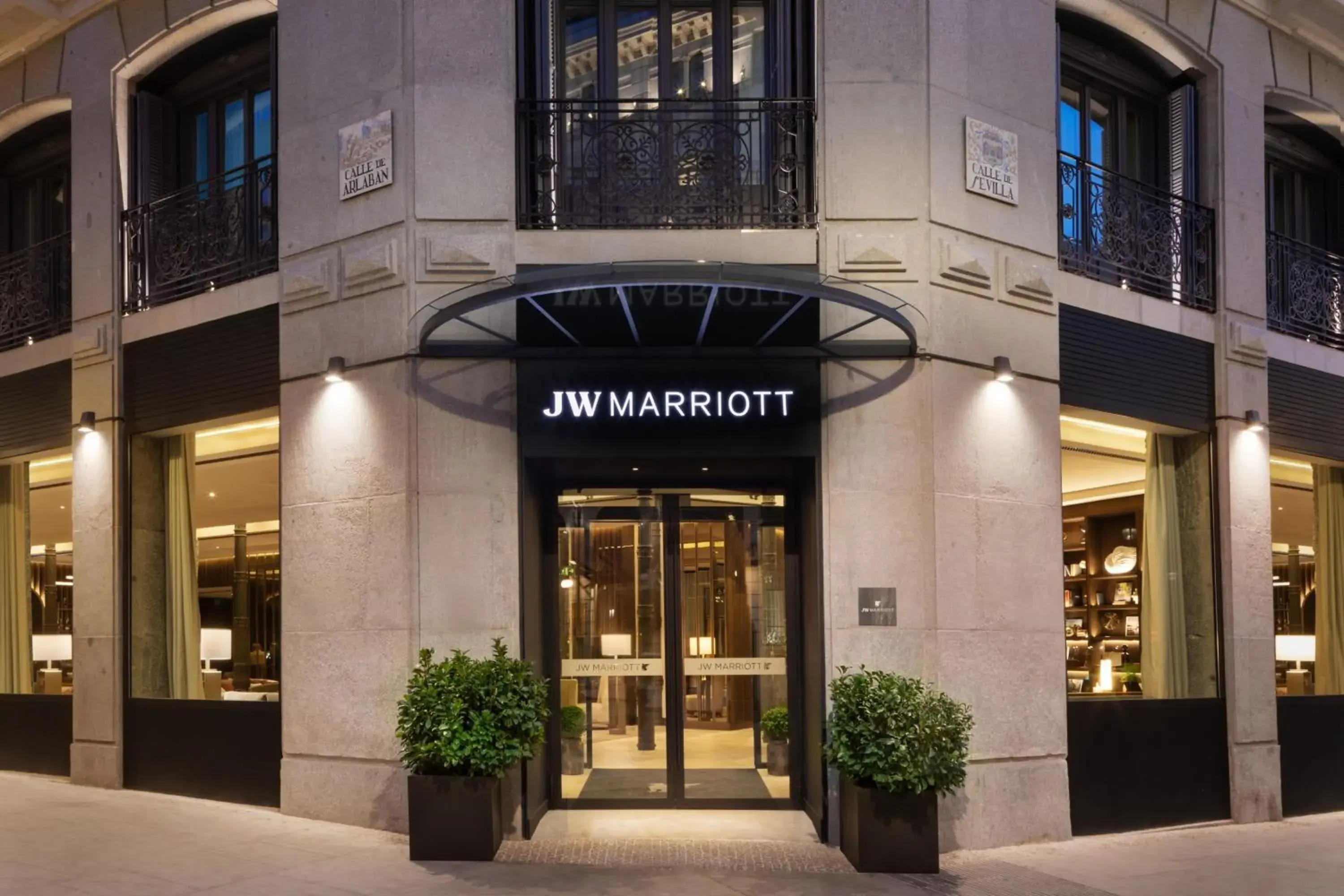 Property building in JW Marriott Hotel Madrid