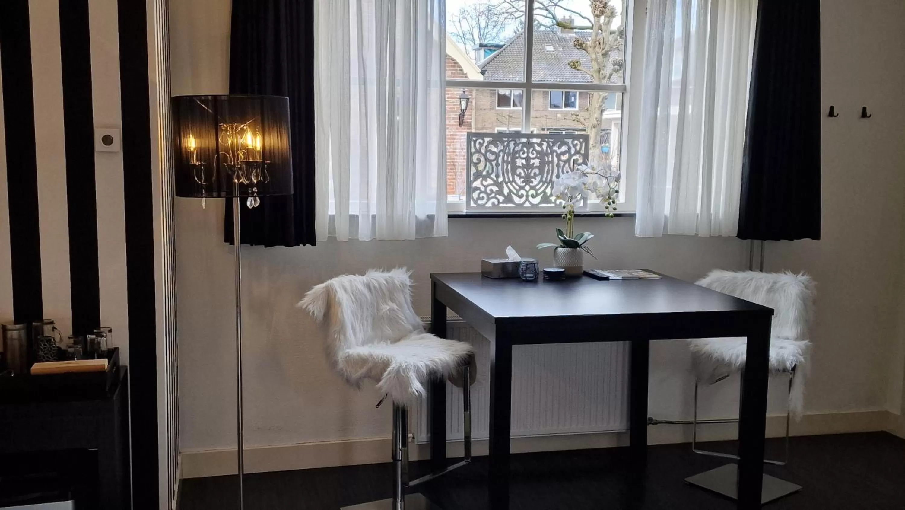 Seating area in B&B De Droomhoeve