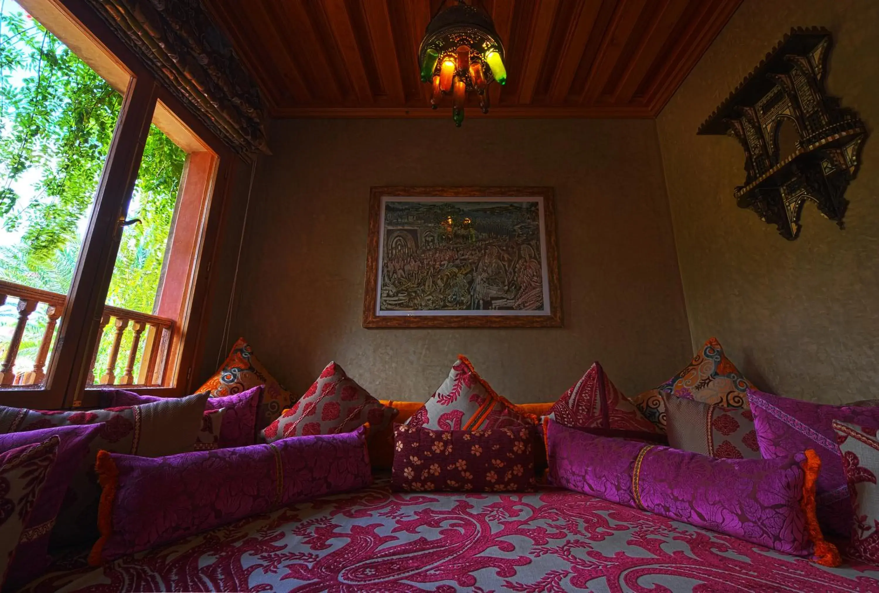Living room, Bed in Palais Mehdi