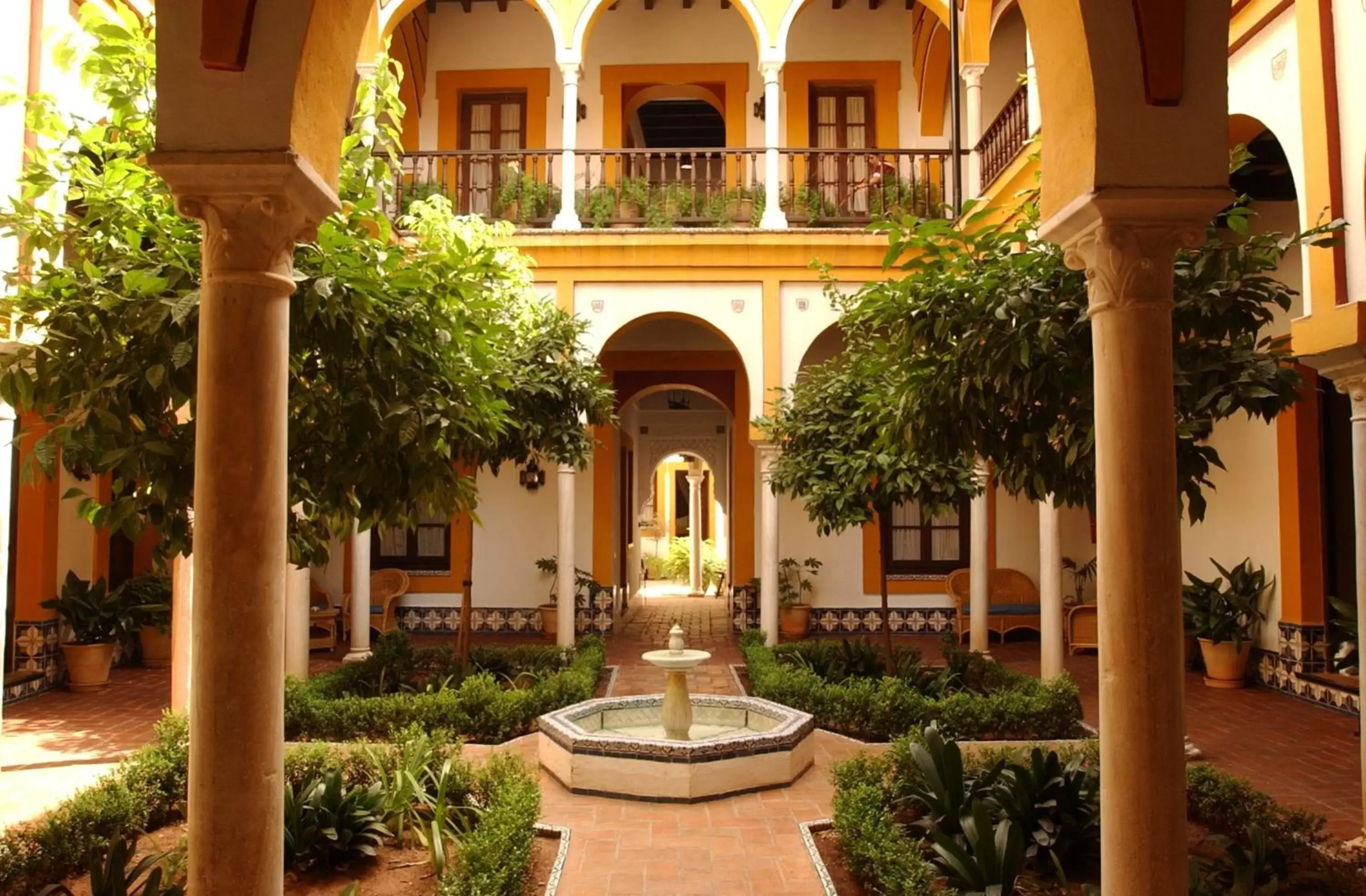 Patio, Property Building in Hotel Casa Imperial