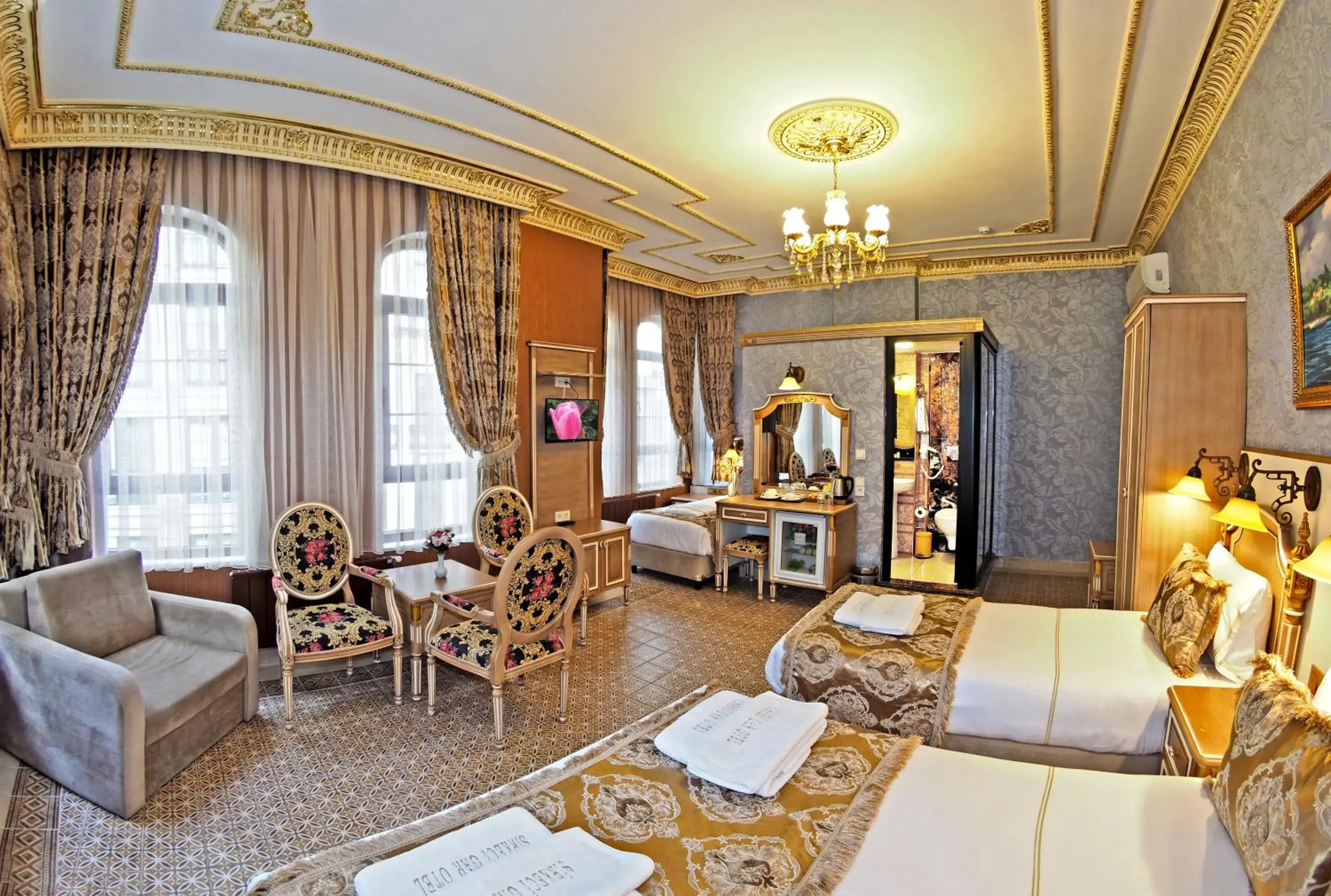 Photo of the whole room, Seating Area in Sirkeci Gar Hotel