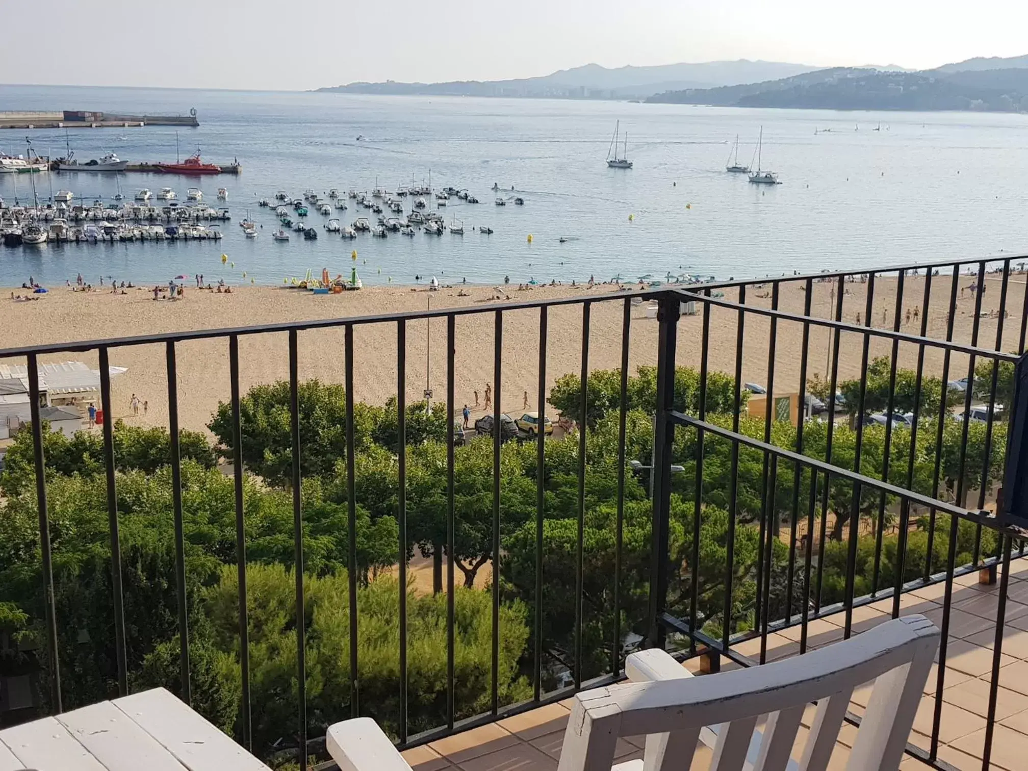 Balcony/Terrace, Sea View in Hotel Trias