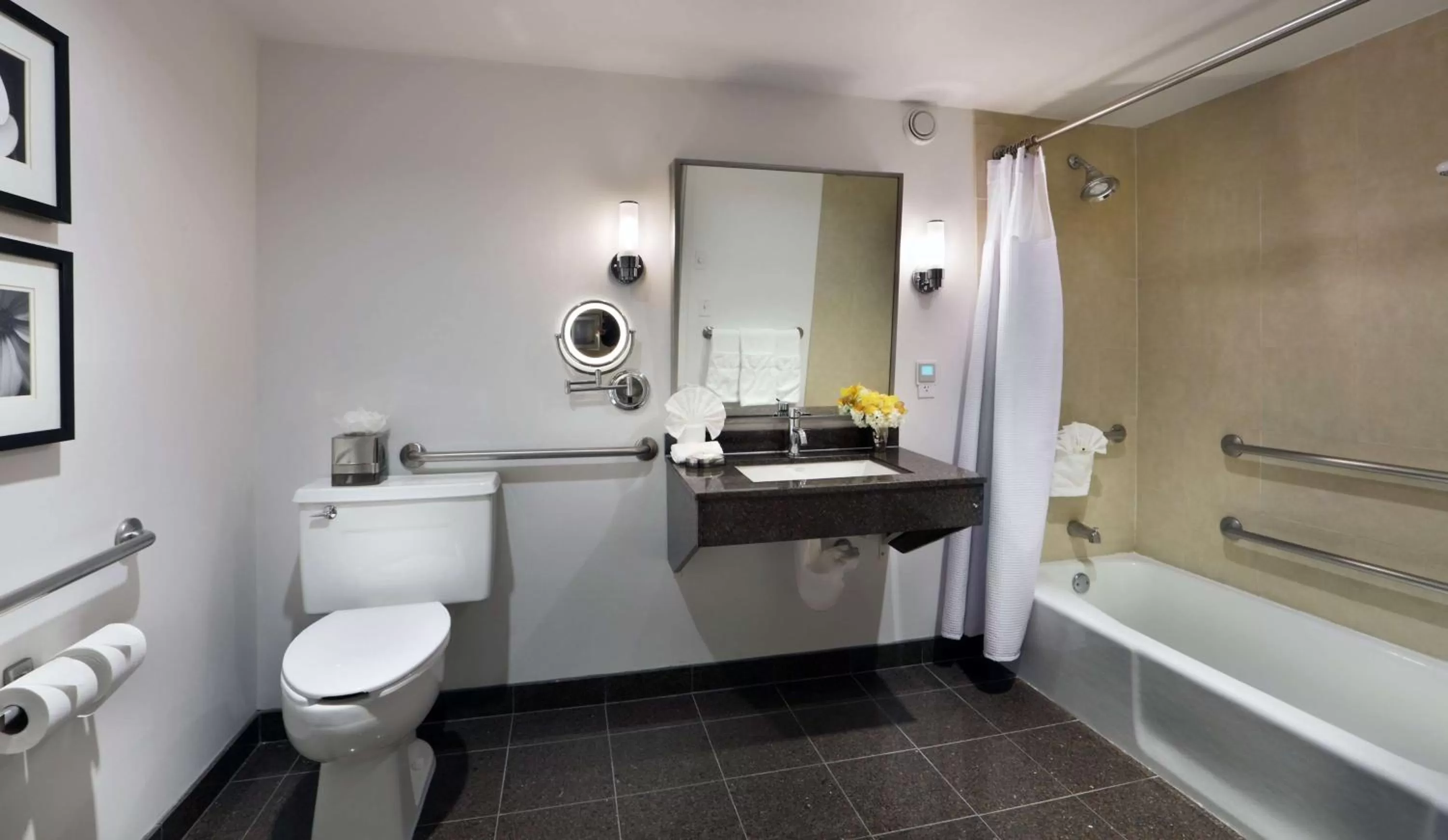 Shower in The Verve Boston Natick, Tapestry Collection by Hilton