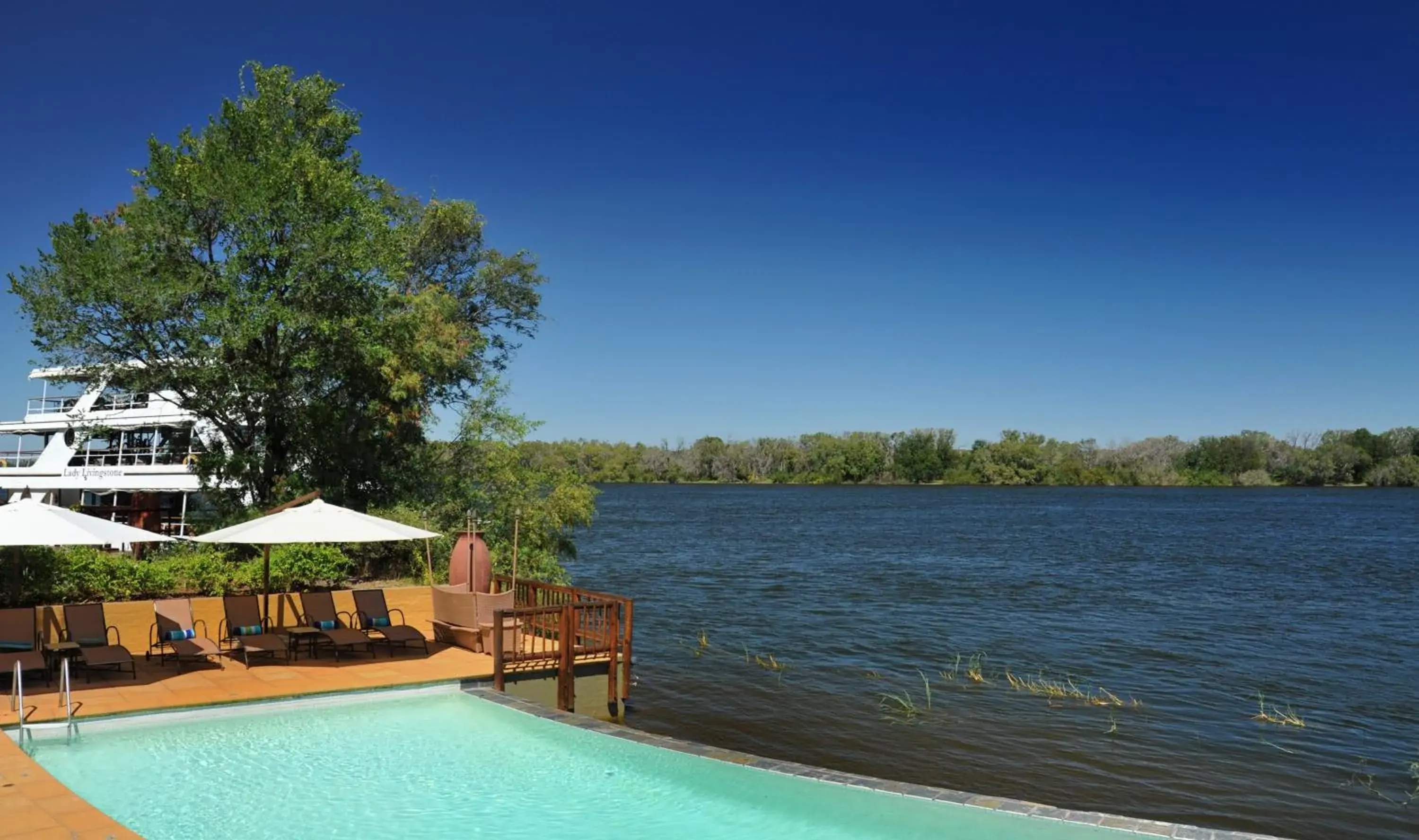 River view, Swimming Pool in Aha The David Livingstone Safari Lodge & Spa