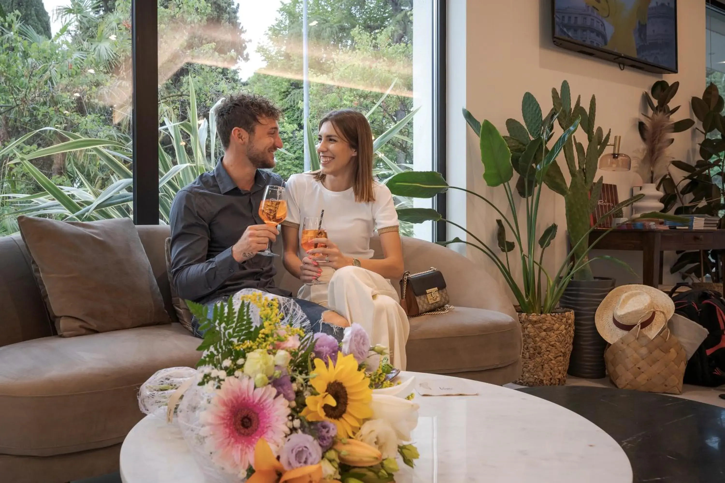 Living room in Hotel Vinci Living room in Hotel Vinci