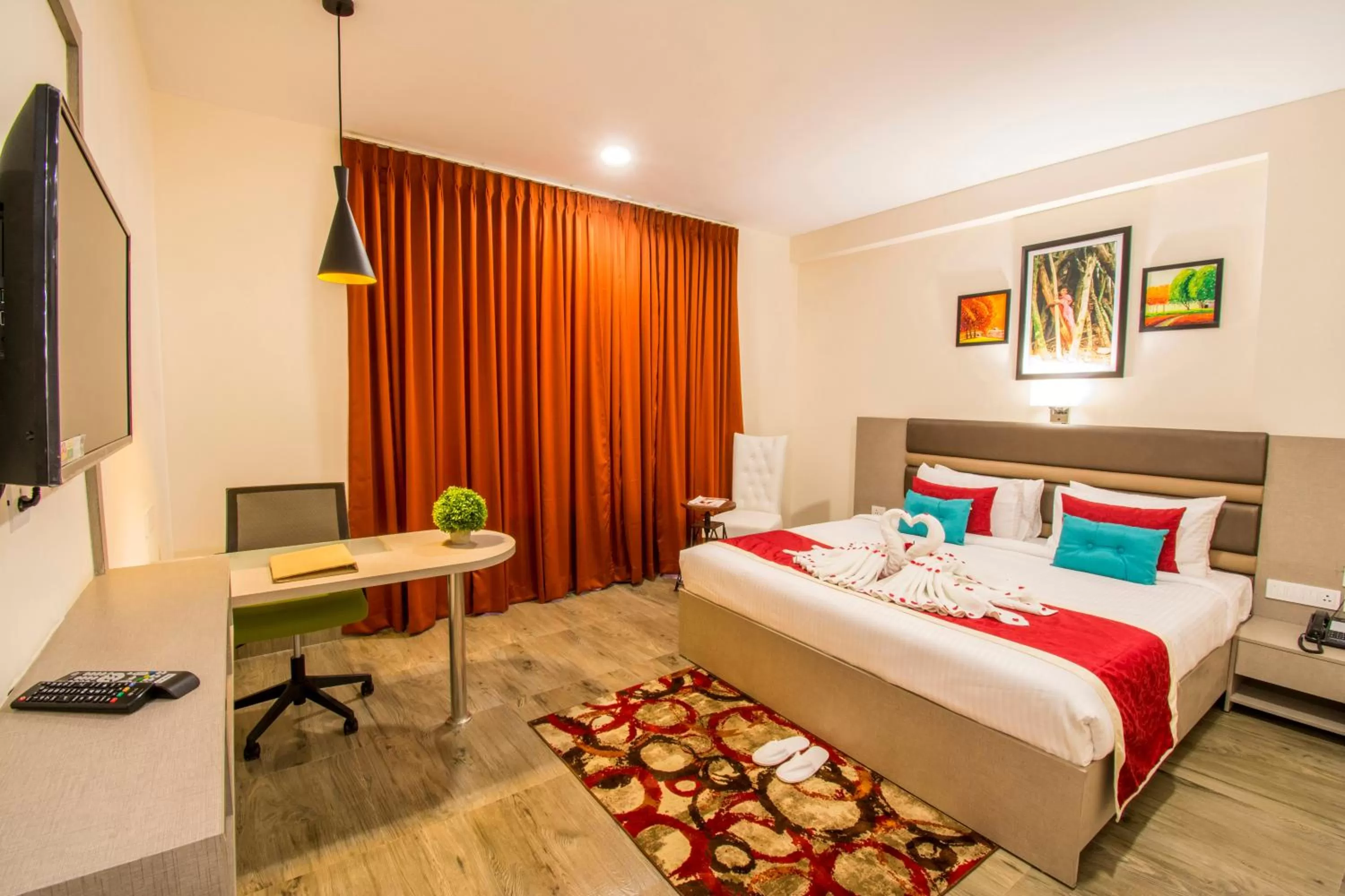 Bedroom in Mantris Hotel