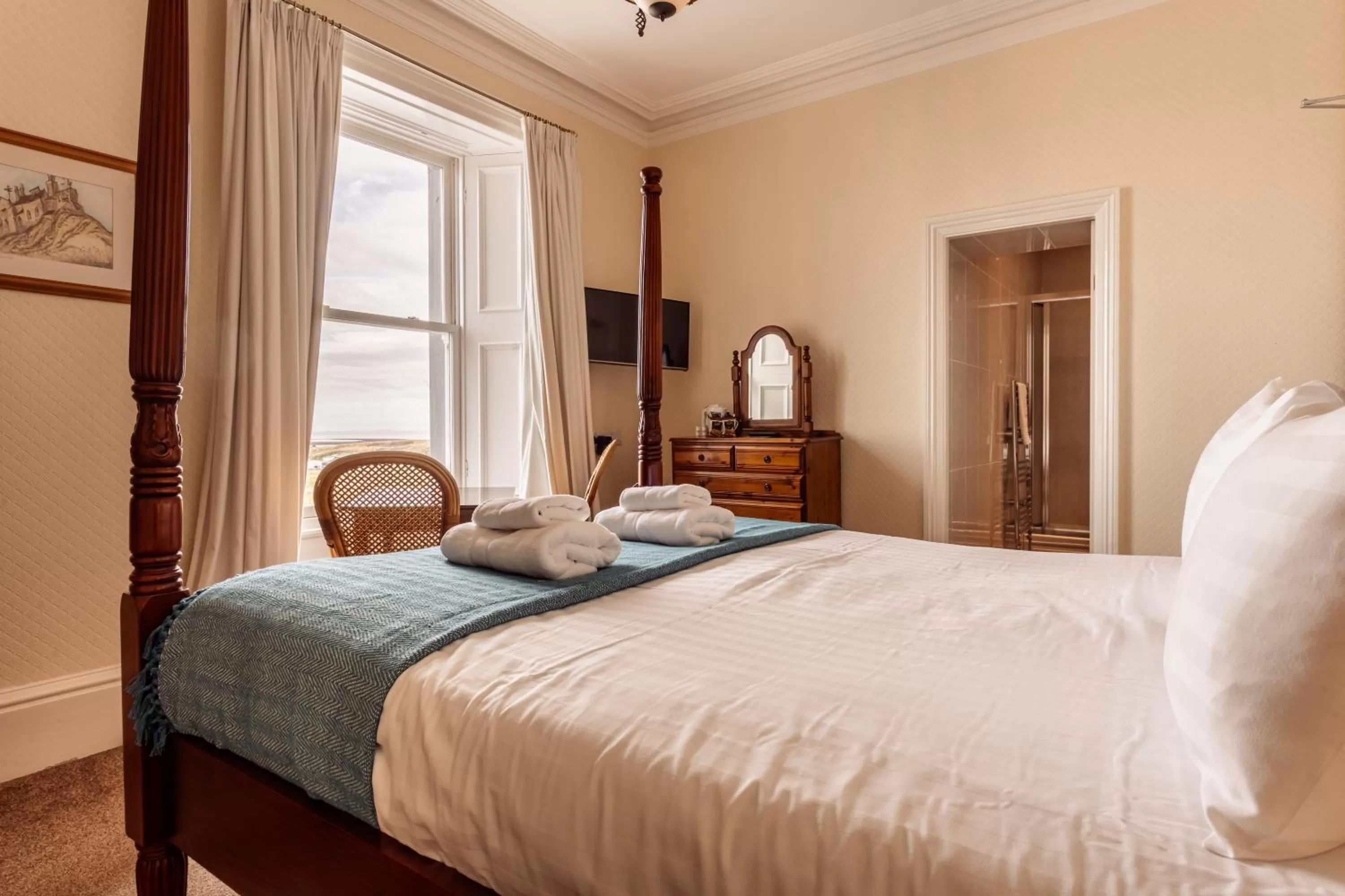 Bed in Manor House Hotel Holy Island