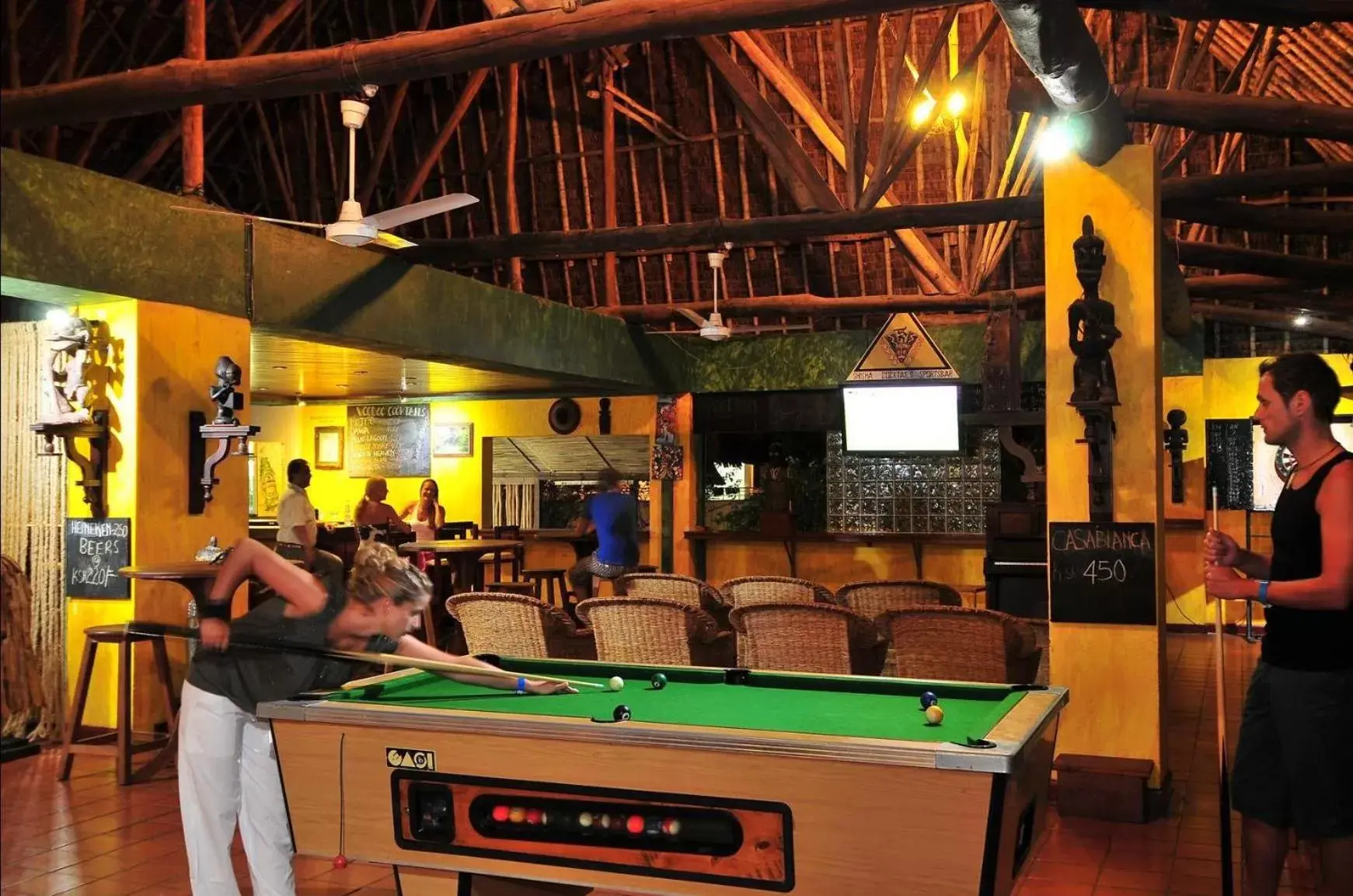 Game Room in Reef Hotel Mombasa