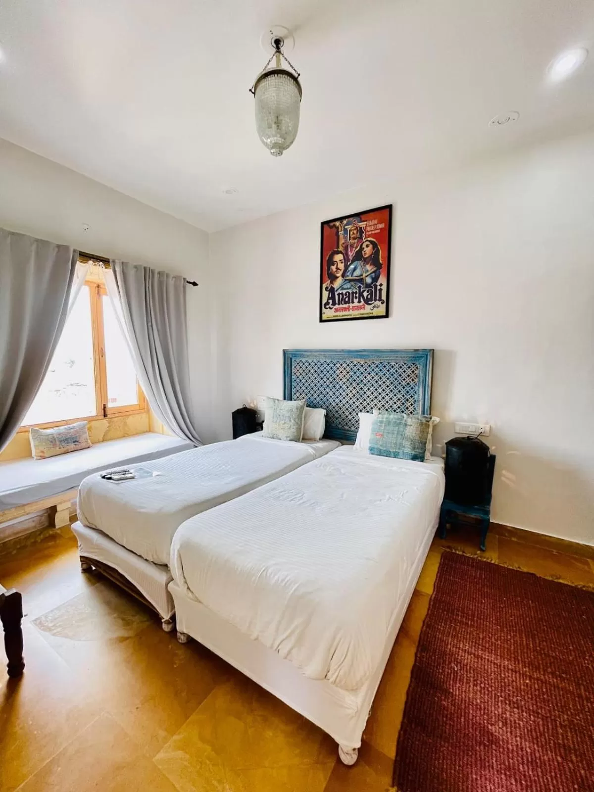 View (from property/room), Bed in The Secret House - Adults Only Jaisalmer India