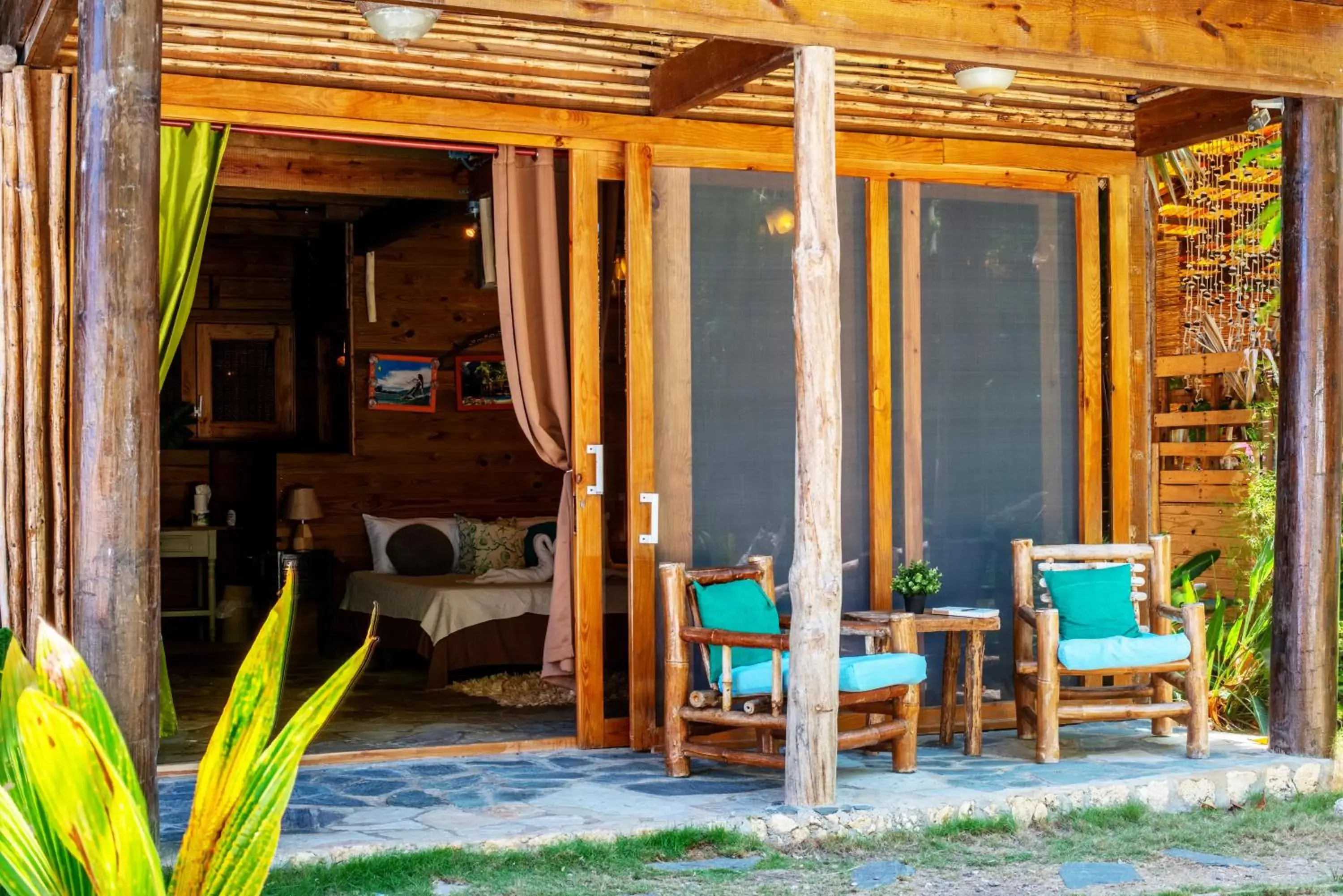 Patio in Cabarete Maravilla Eco Lodge Boutique Beach Surf & Kite