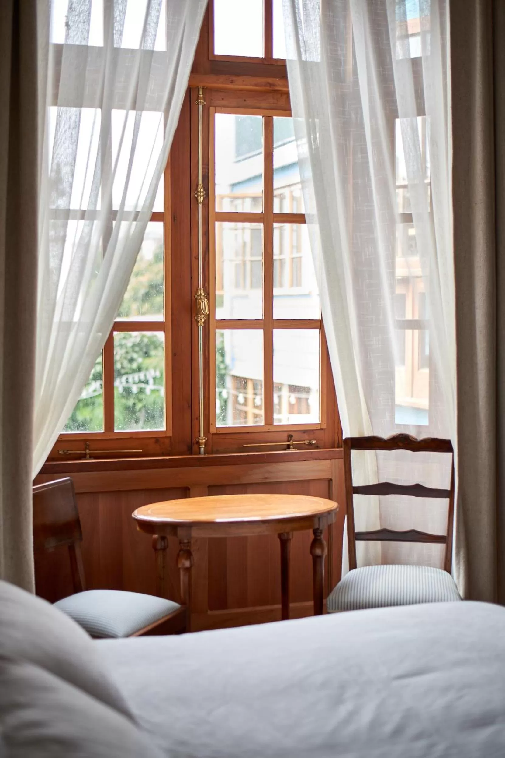 Decorative detail, Bed in Fortunata Chacana Guest House