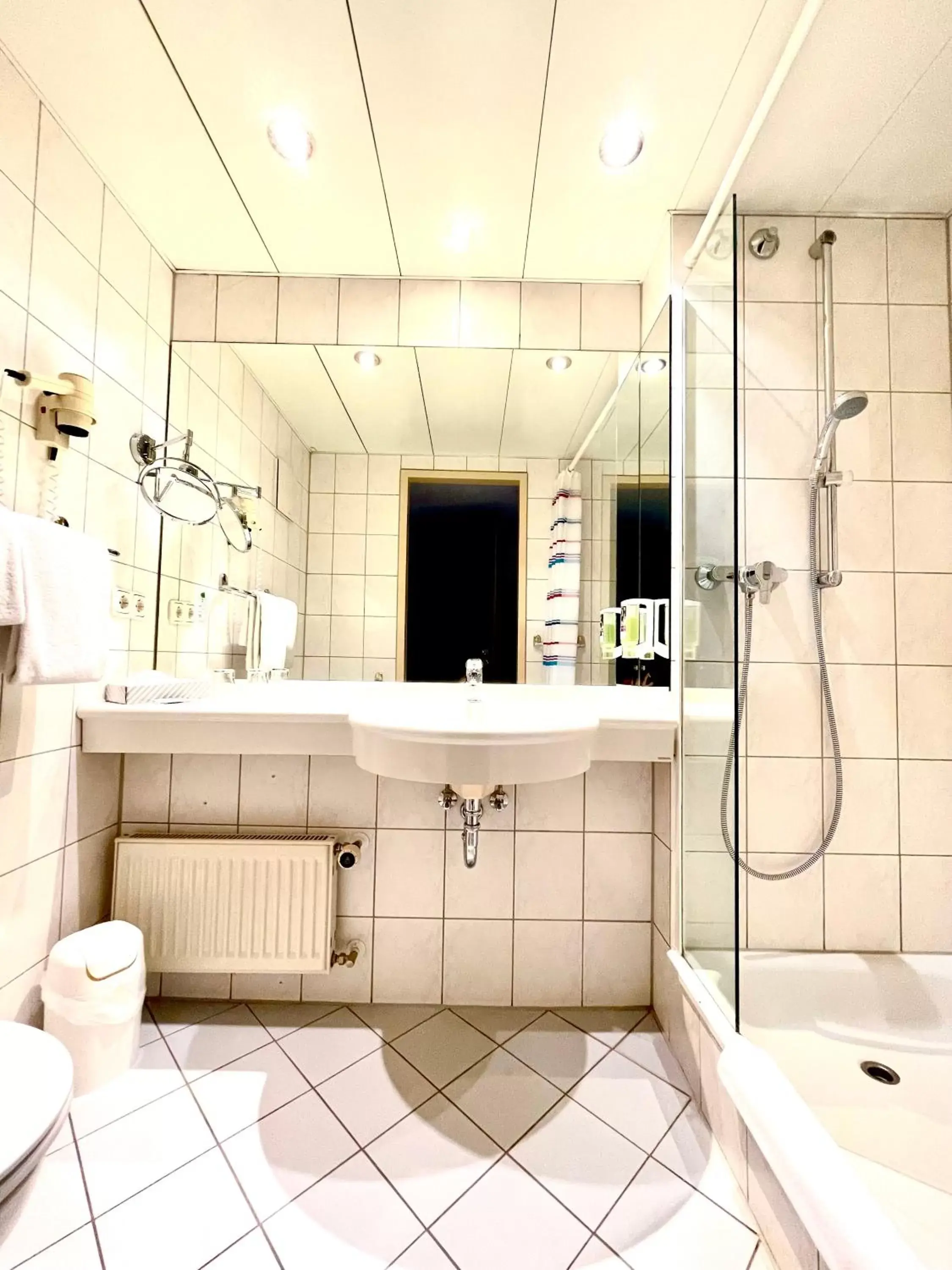 Shower, Bathroom in Mercure Hotel Plaza Magdeburg