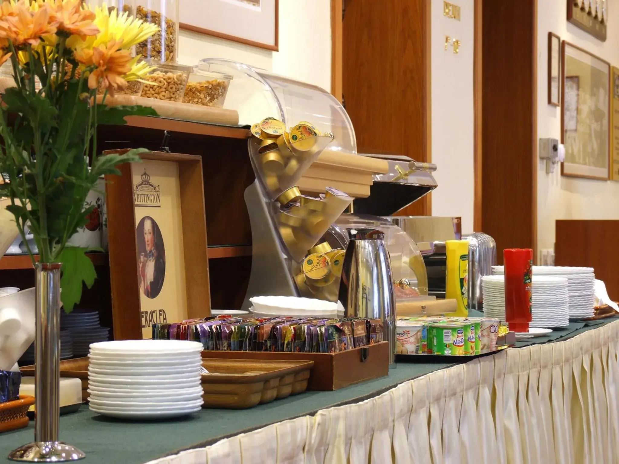 Continental breakfast in Hotel Brasov