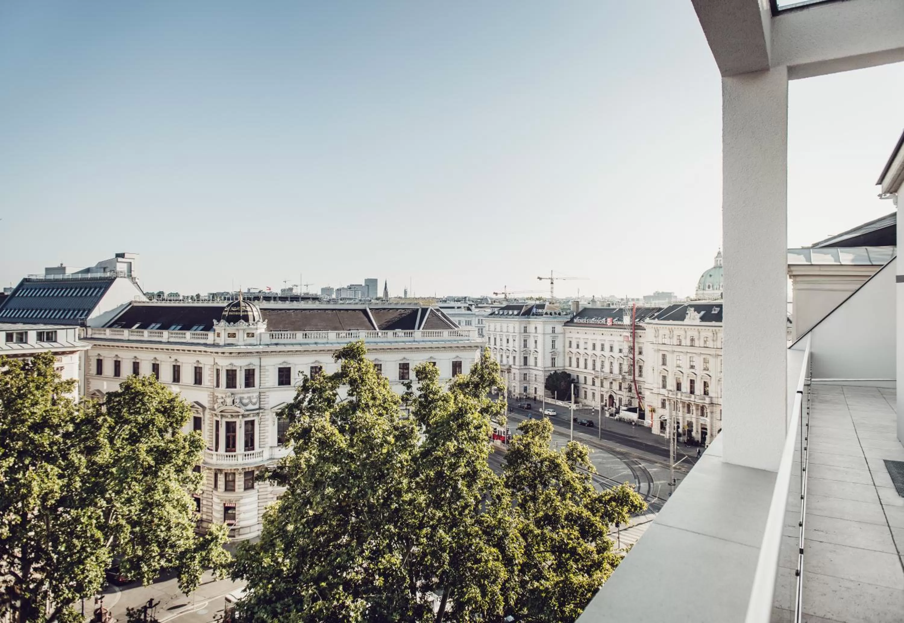City view in Grand Ferdinand Vienna – Your Hotel In The City Center