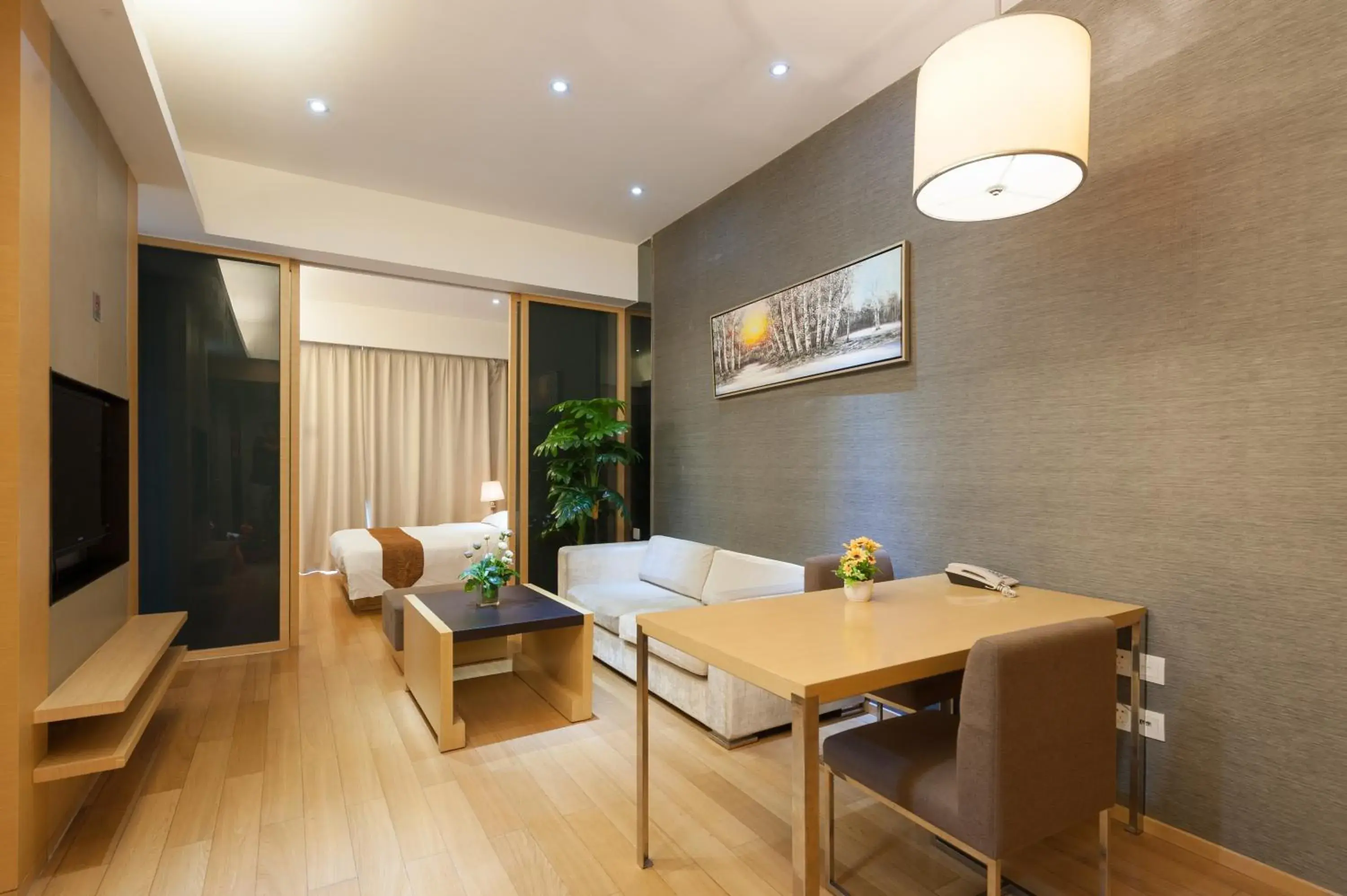 Seating area, Dining Area in Yicheng Pazhou Poly World Trade Centre Apartment