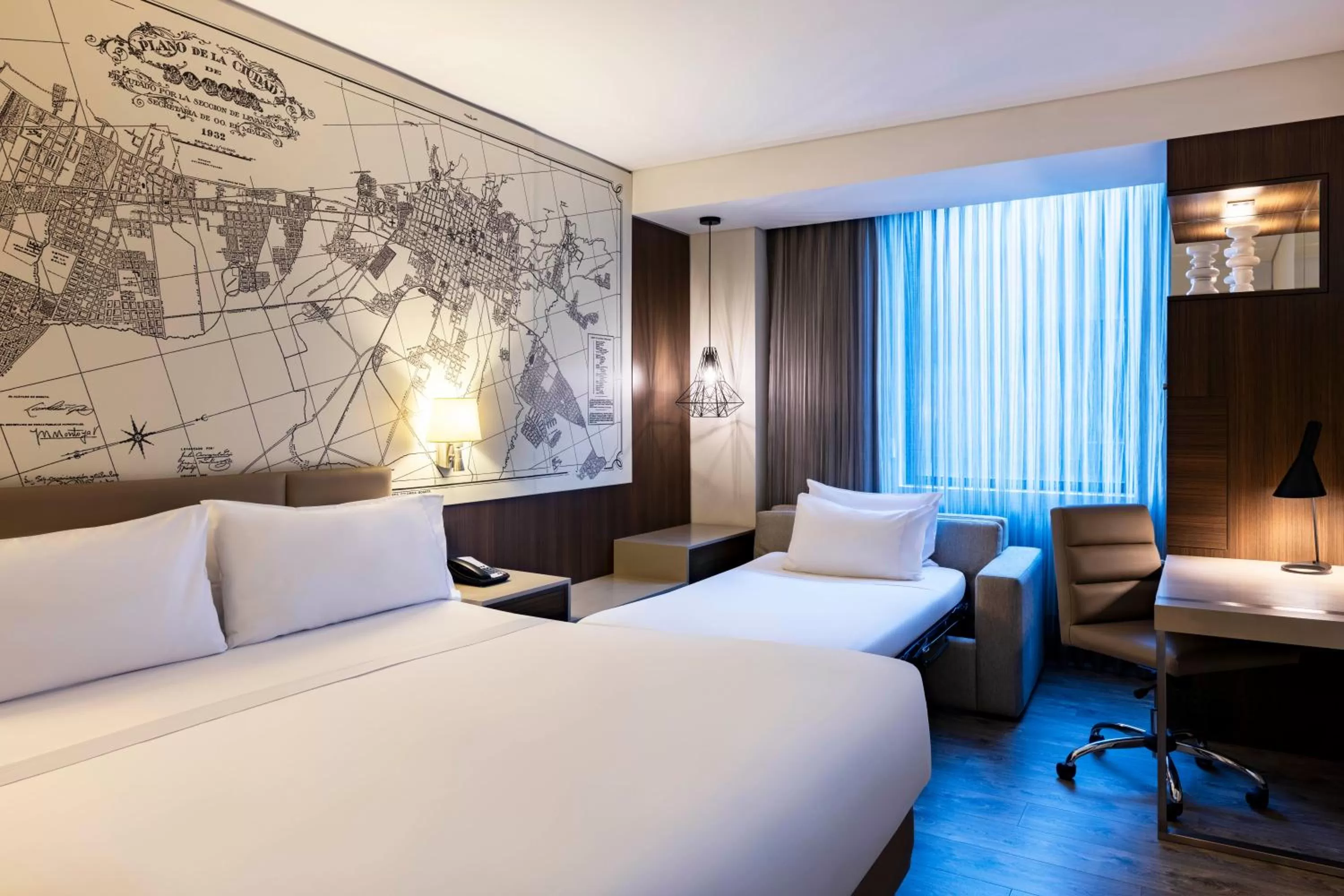 Bed in Courtyard by Marriott Bogota Airport