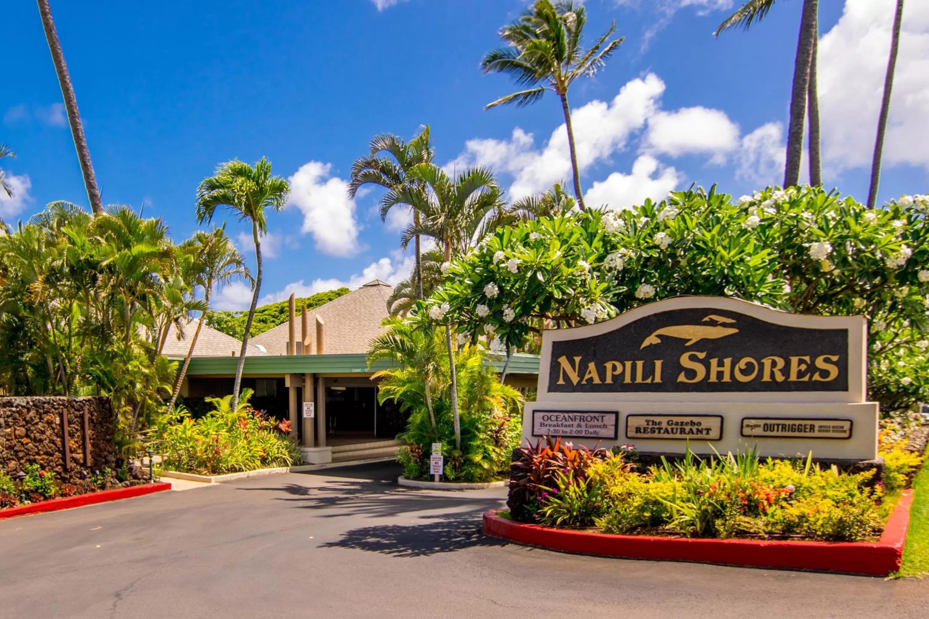 Property building in Napili Shores Maui by OUTRIGGER - No Resort & Housekeeping Fees