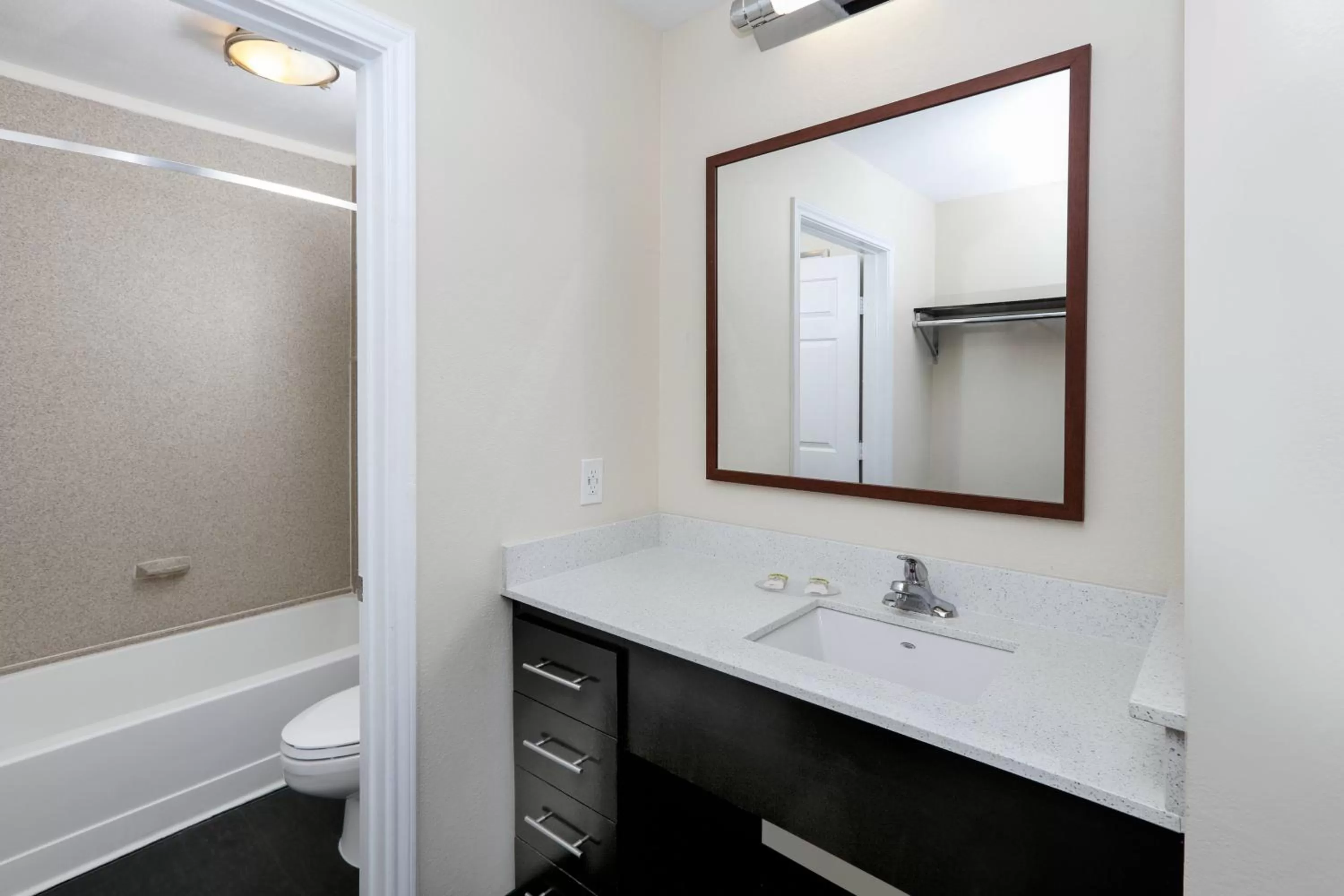 Bathroom in Candlewood Suites Dallas Market Center-Love Field by IHG