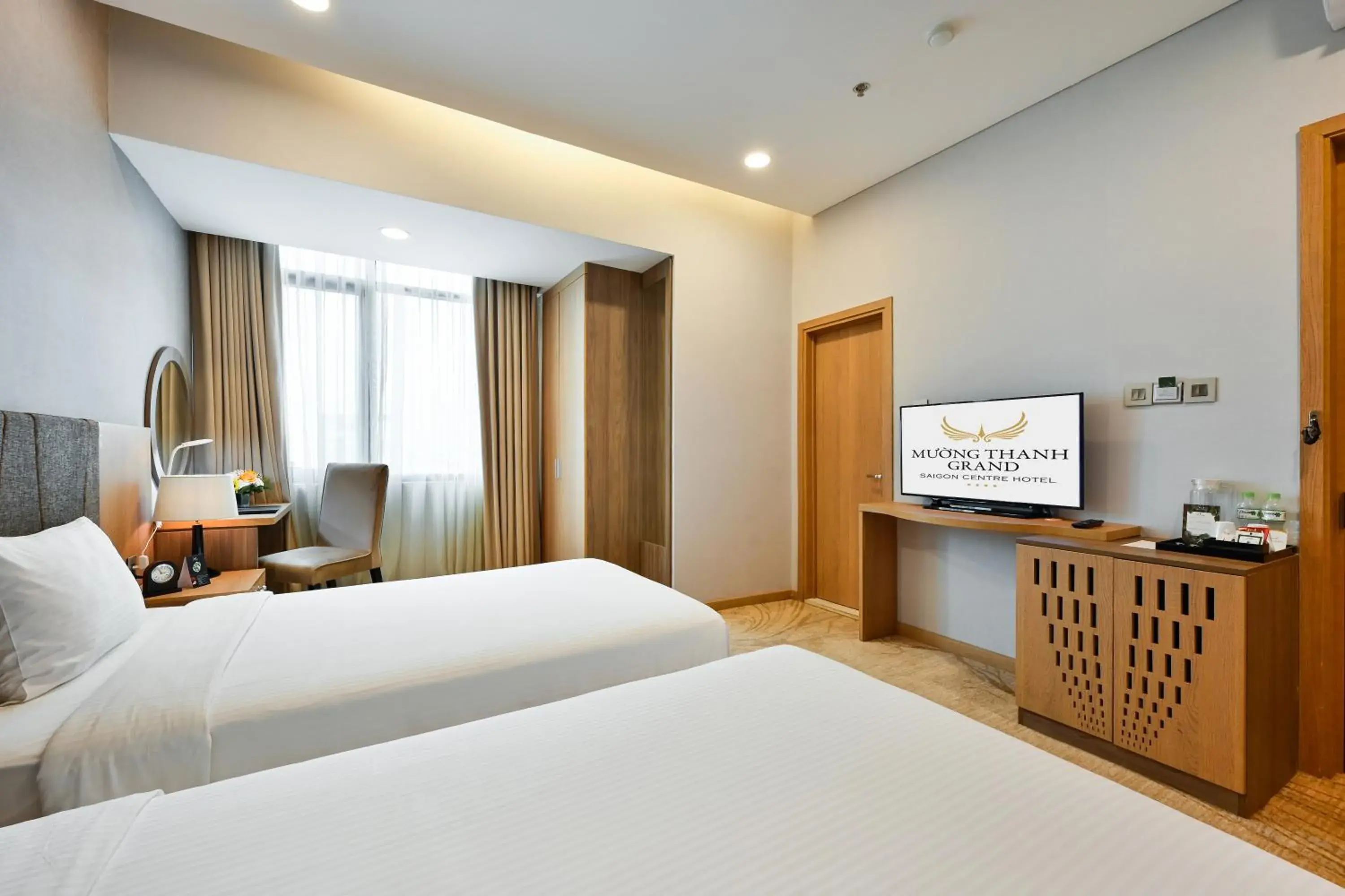 Bed in Muong Thanh Grand Saigon Centre Hotel