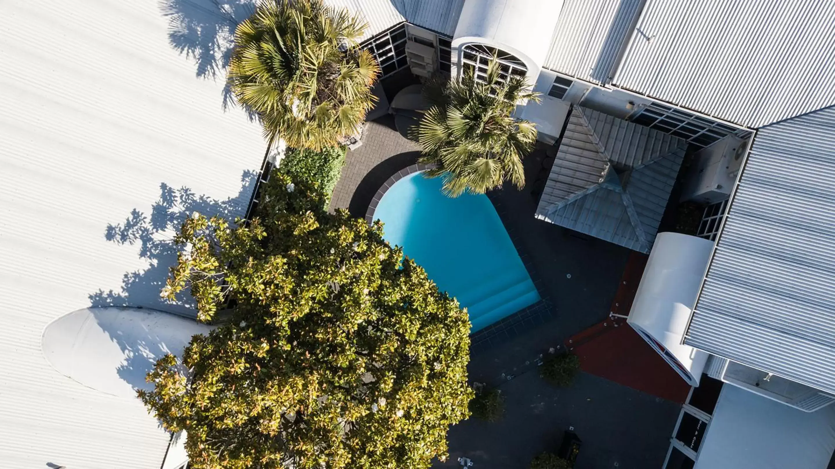 Bird's eye view, Pool View in Pavilions Hotel