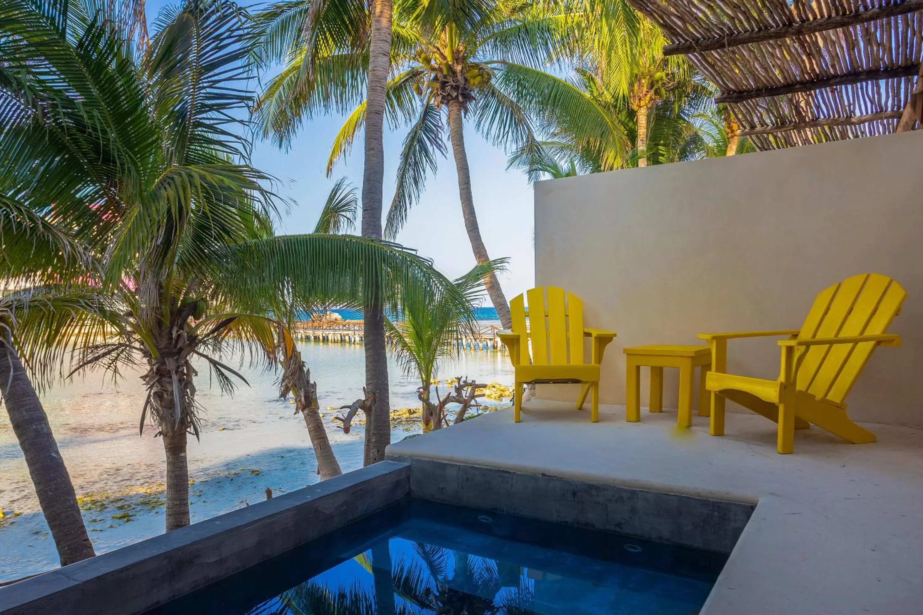 Pool view in Lotus Beach Hotel - Adults Only