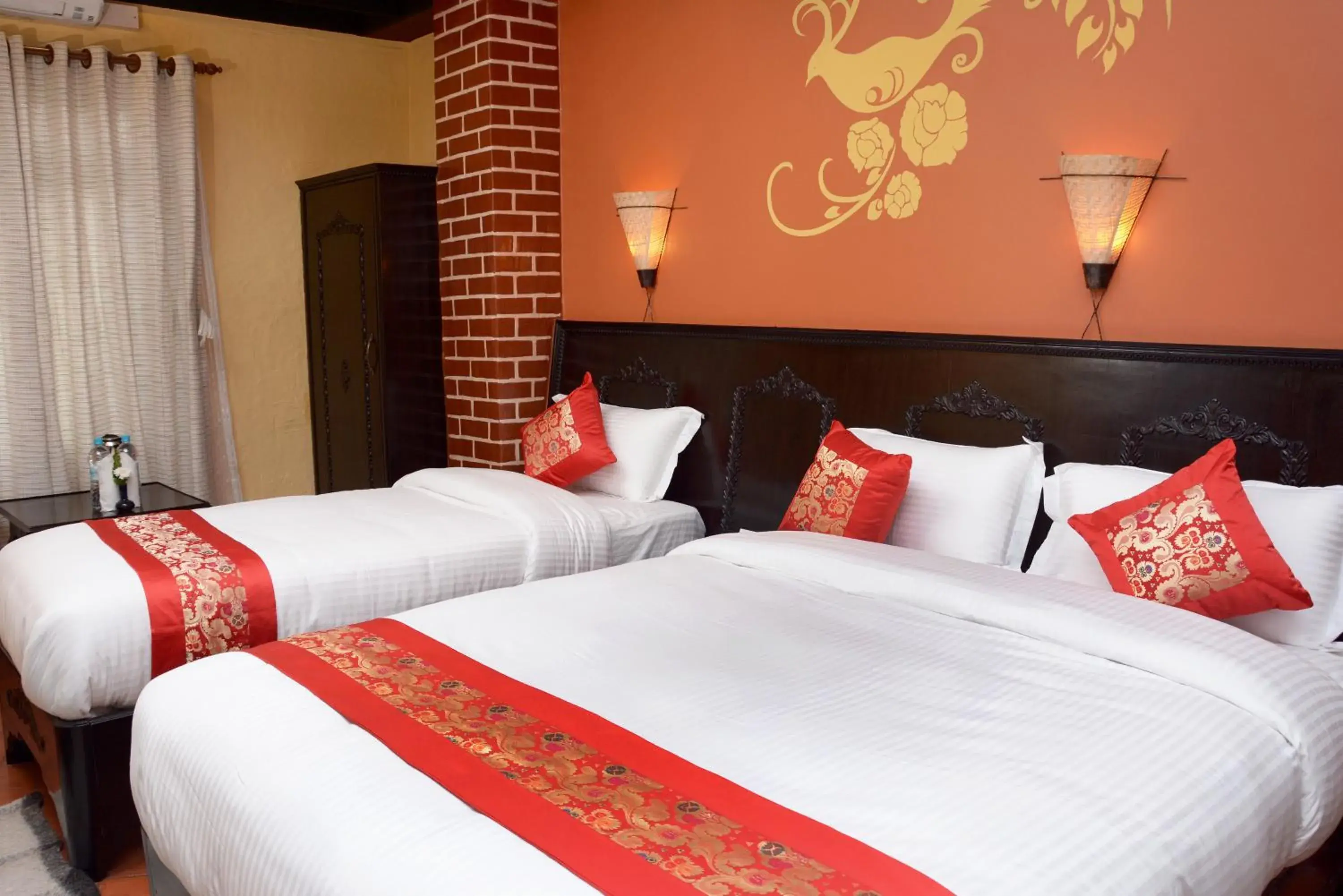 Bed in Kasthamandap Boutique Hotel