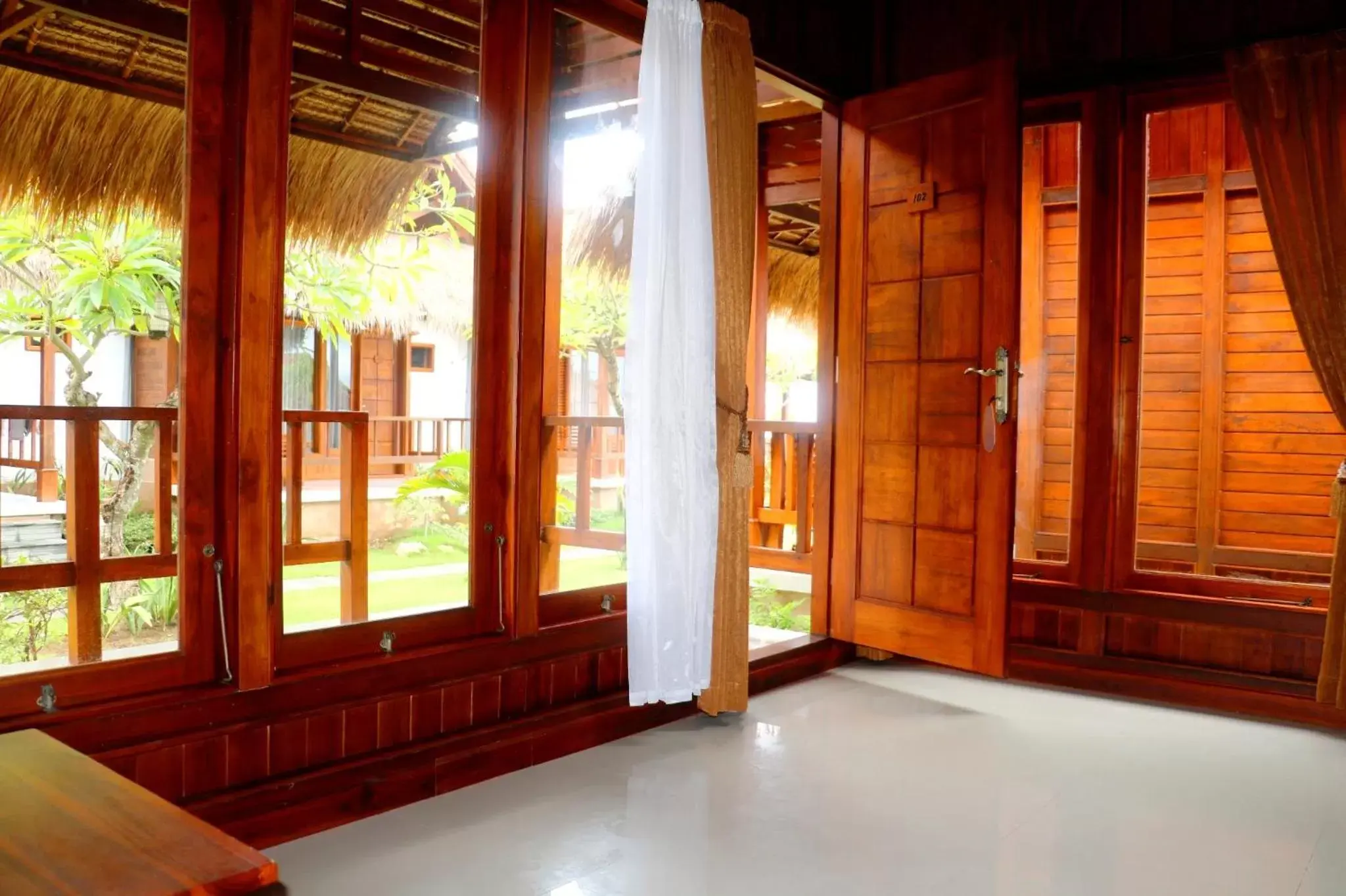 Garden view in Pemedal Beach Resort Garden view in Pemedal Beach Resort