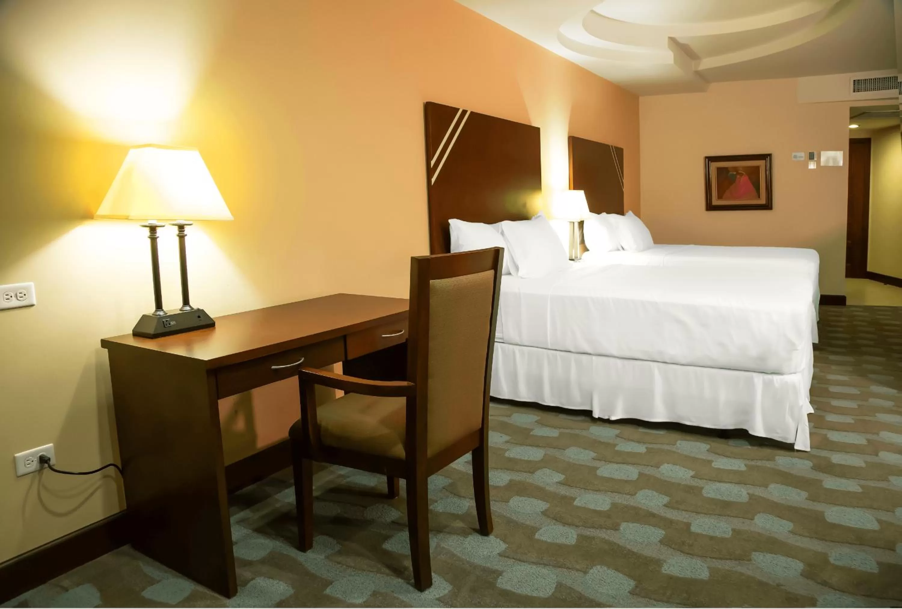 Bed in Hotel Plaza Juan Carlos