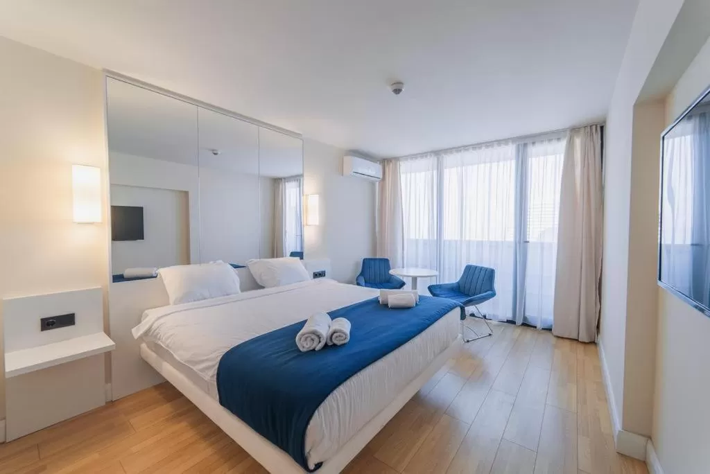 Bed in Orbi City Batumi Beach