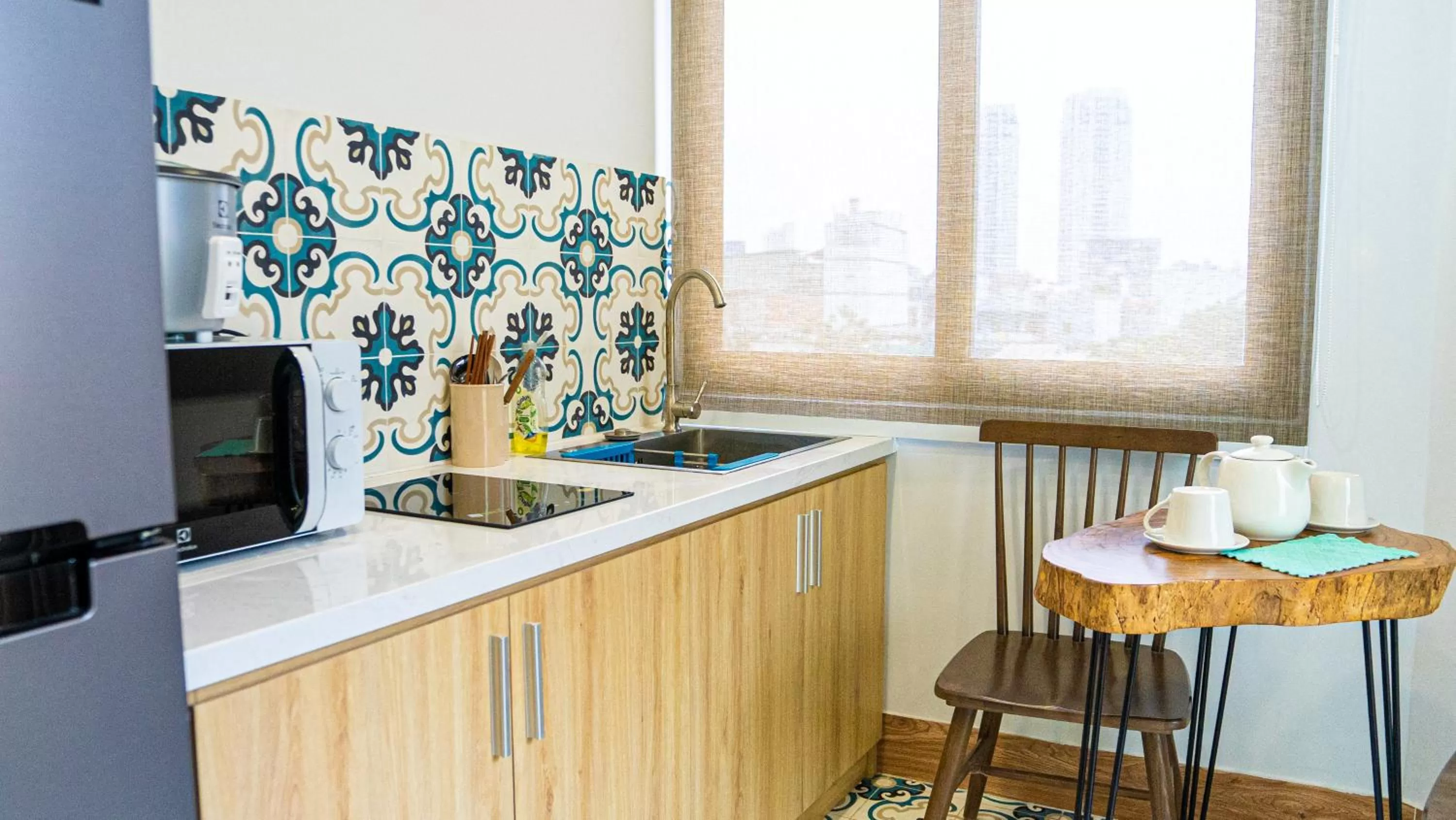 Kitchen or kitchenette in Cherry Apartment - Thao Dien Centre