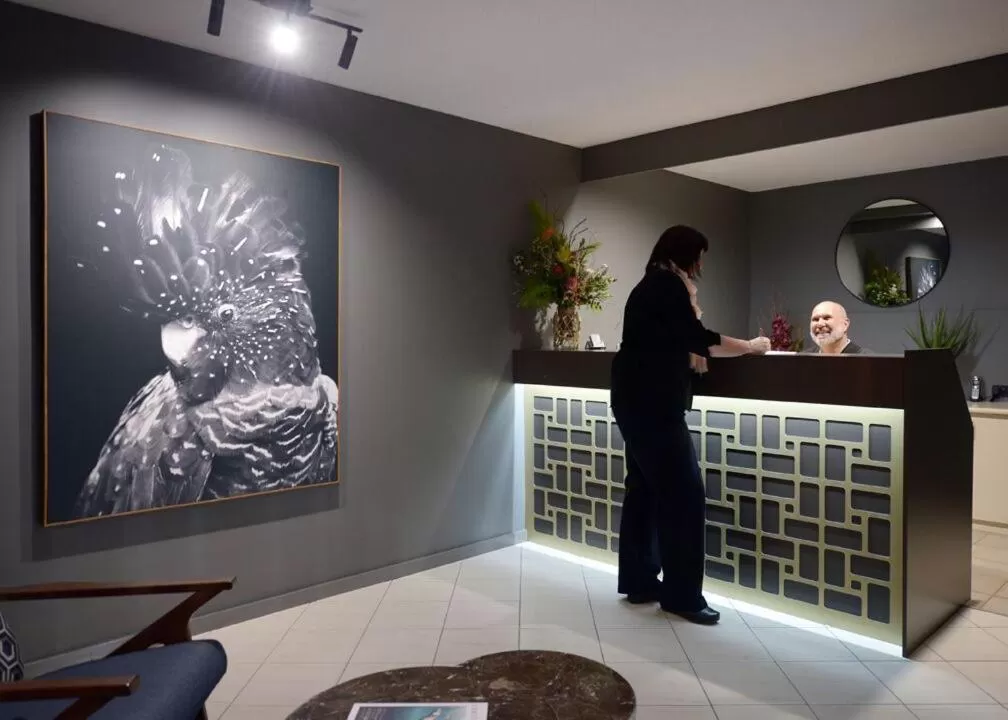 Lobby or reception in CBD Motor Inn