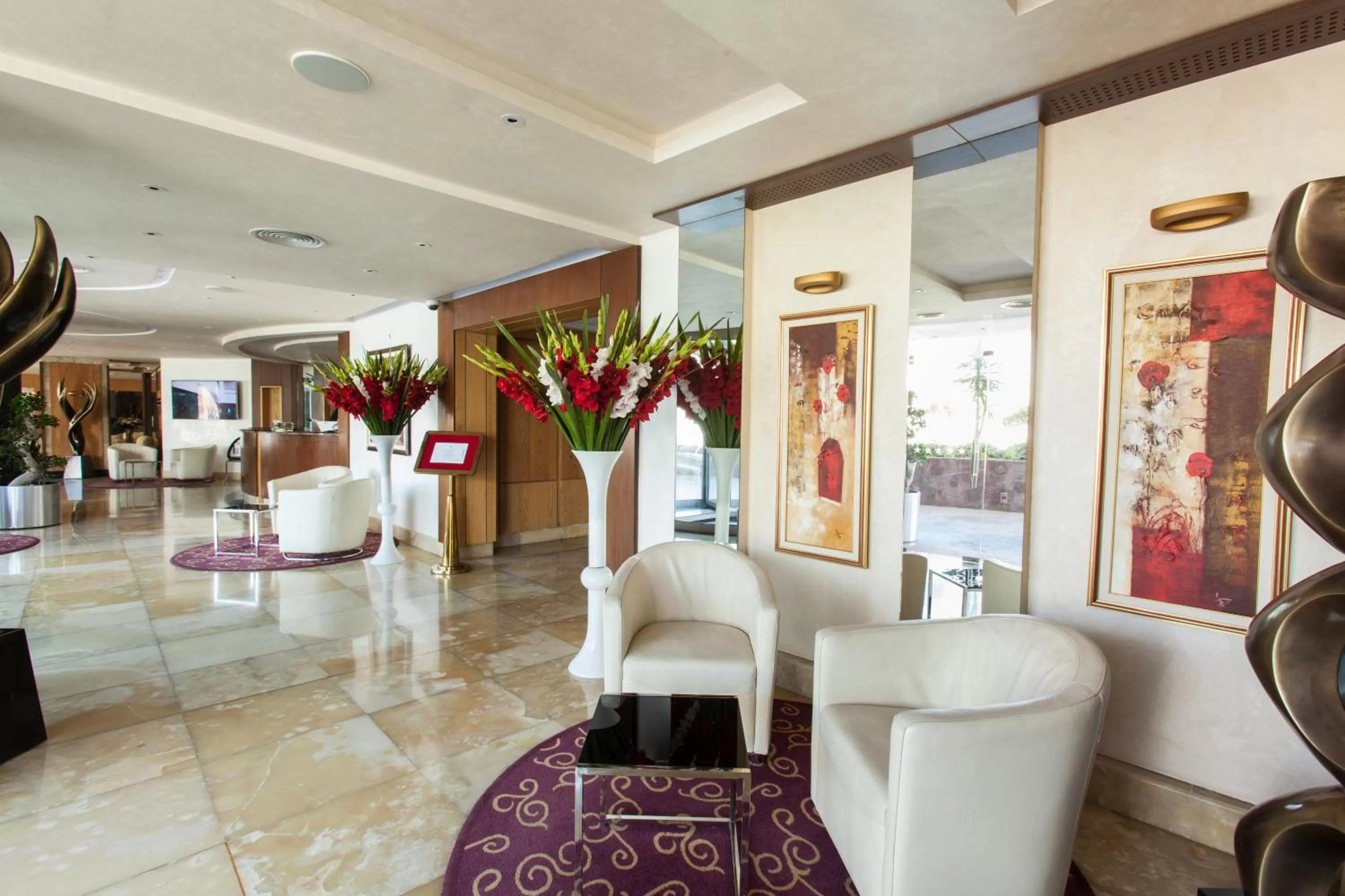 Lobby or reception in The Penthouse Suites Hotel