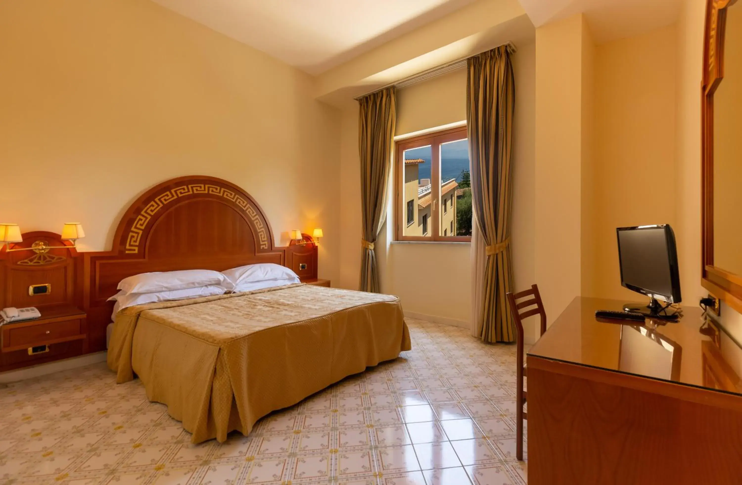 Bed in Hotel Villa Igea