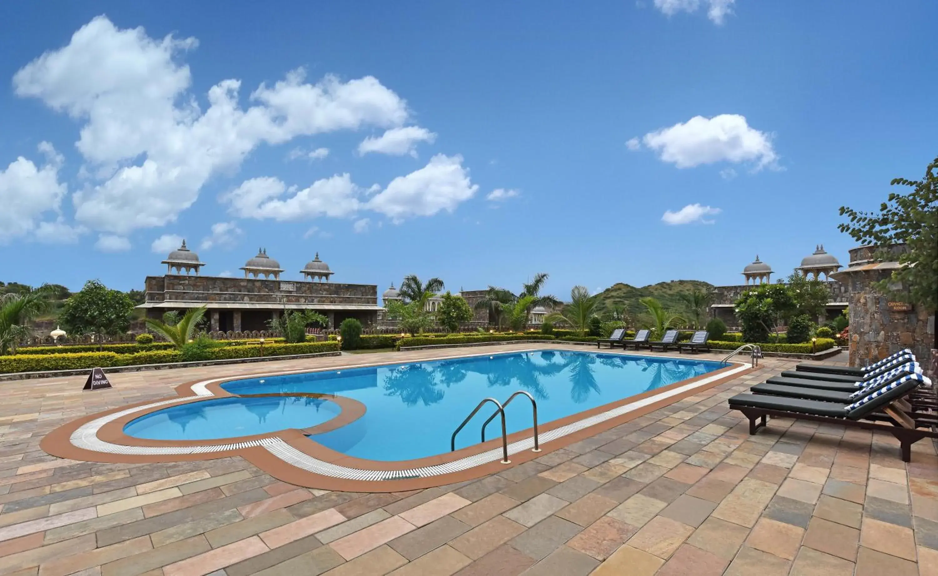 Pool view in The Amargarh Pool view in The Amargarh