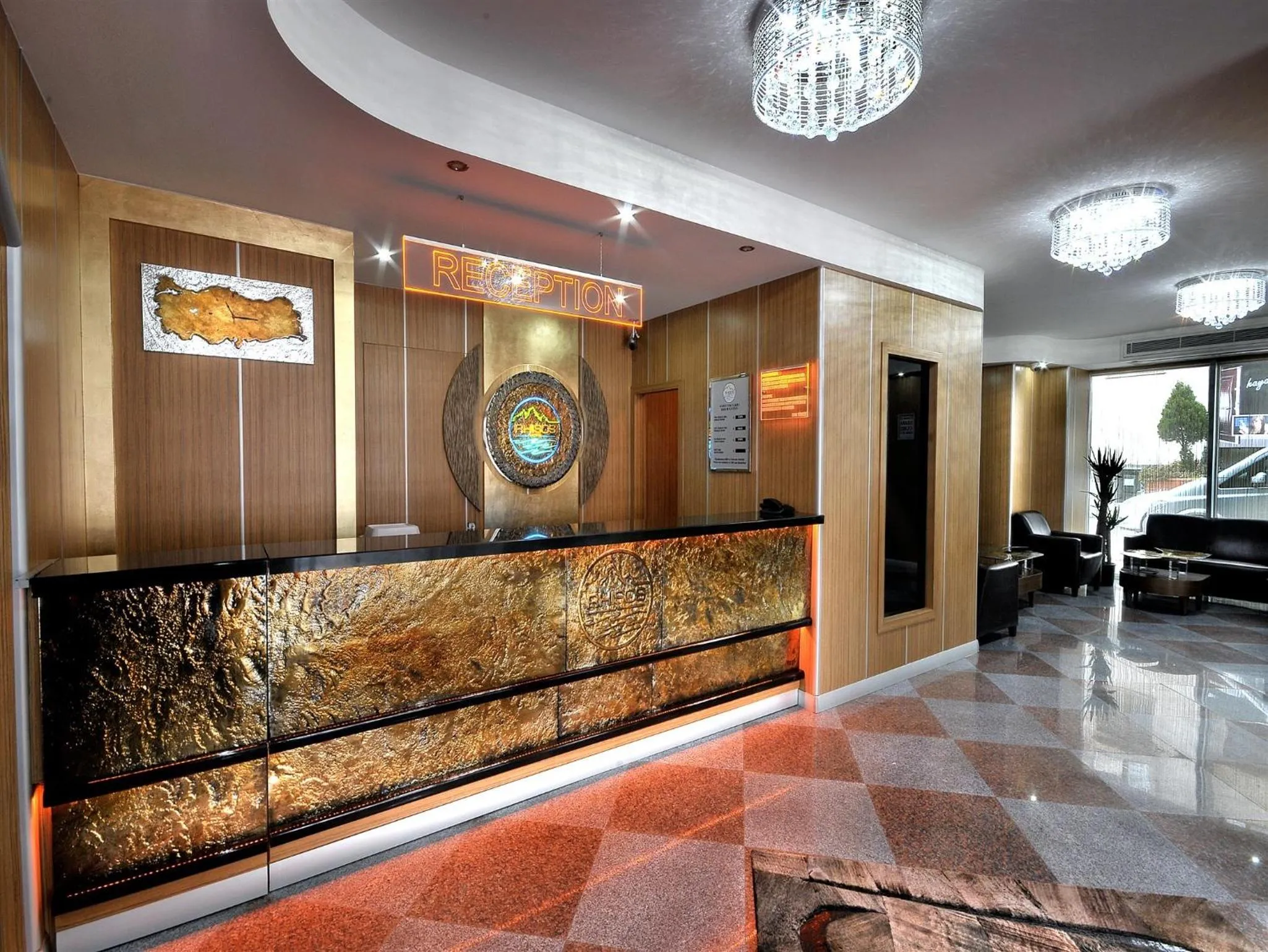 Lobby or reception in Rhiss Hotel Bostanci