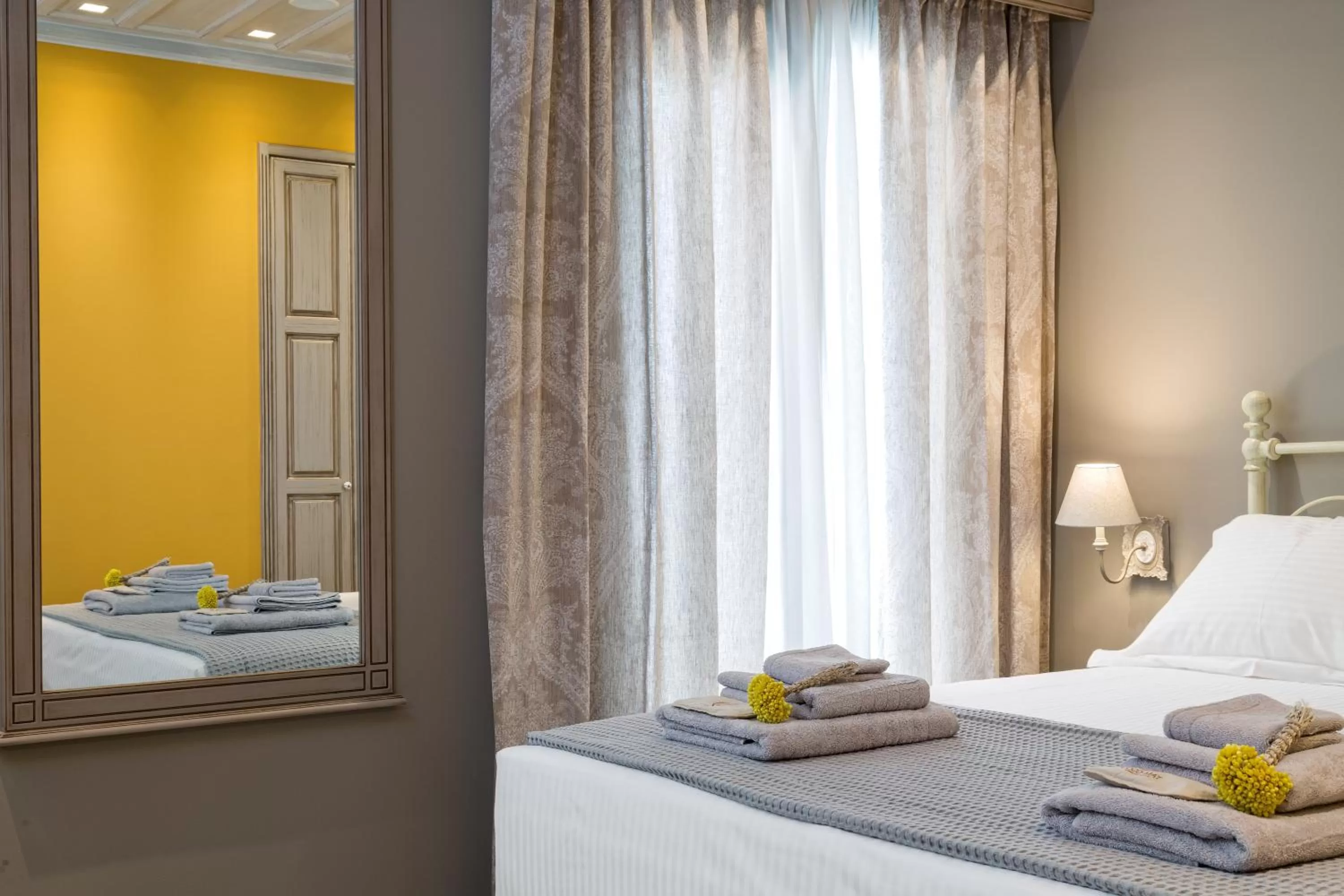 Decorative detail, Bed in Estia Boutique Apartments