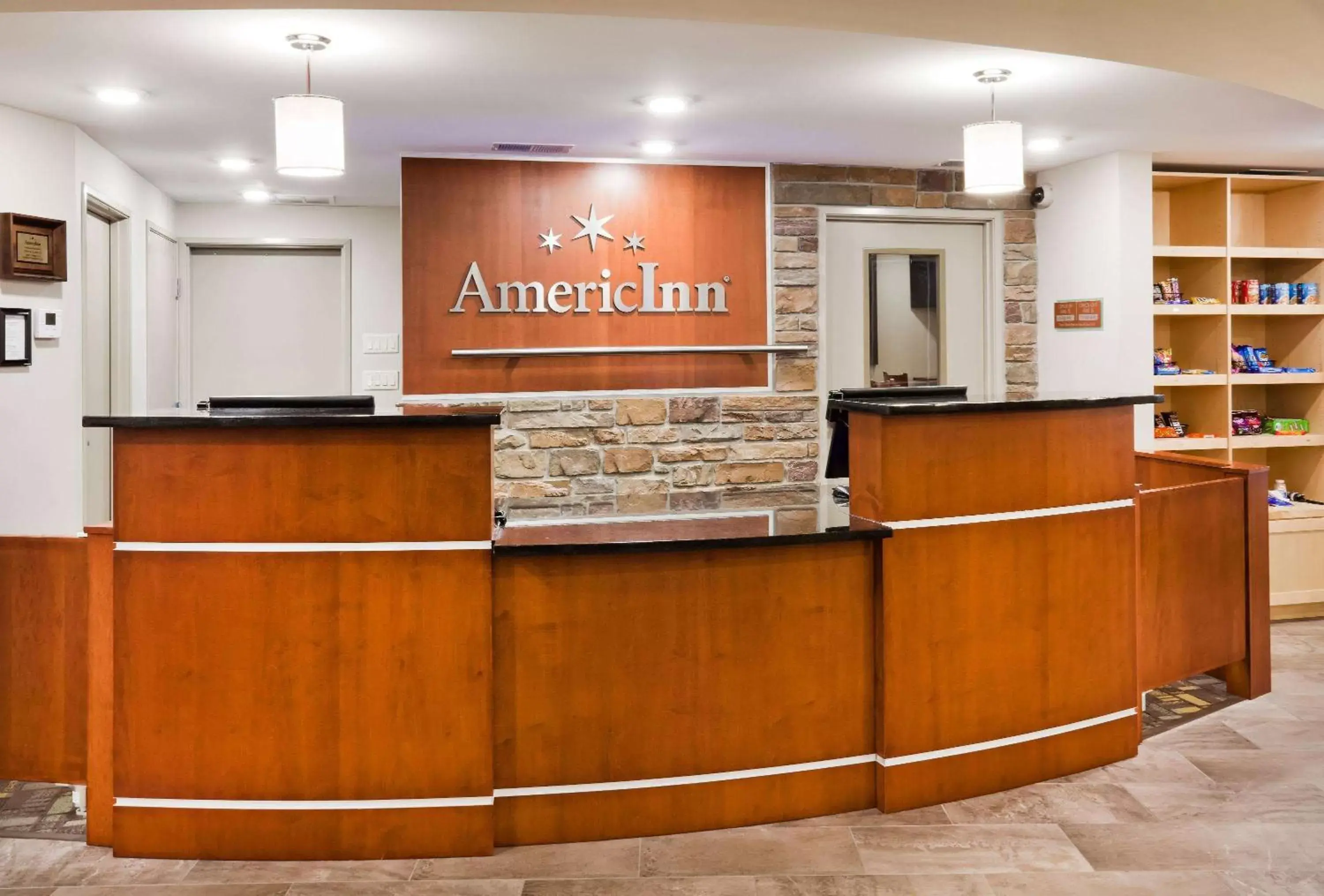Lobby or reception in AmericInn by Wyndham DeWitt Lobby or reception in AmericInn by Wyndham DeWitt