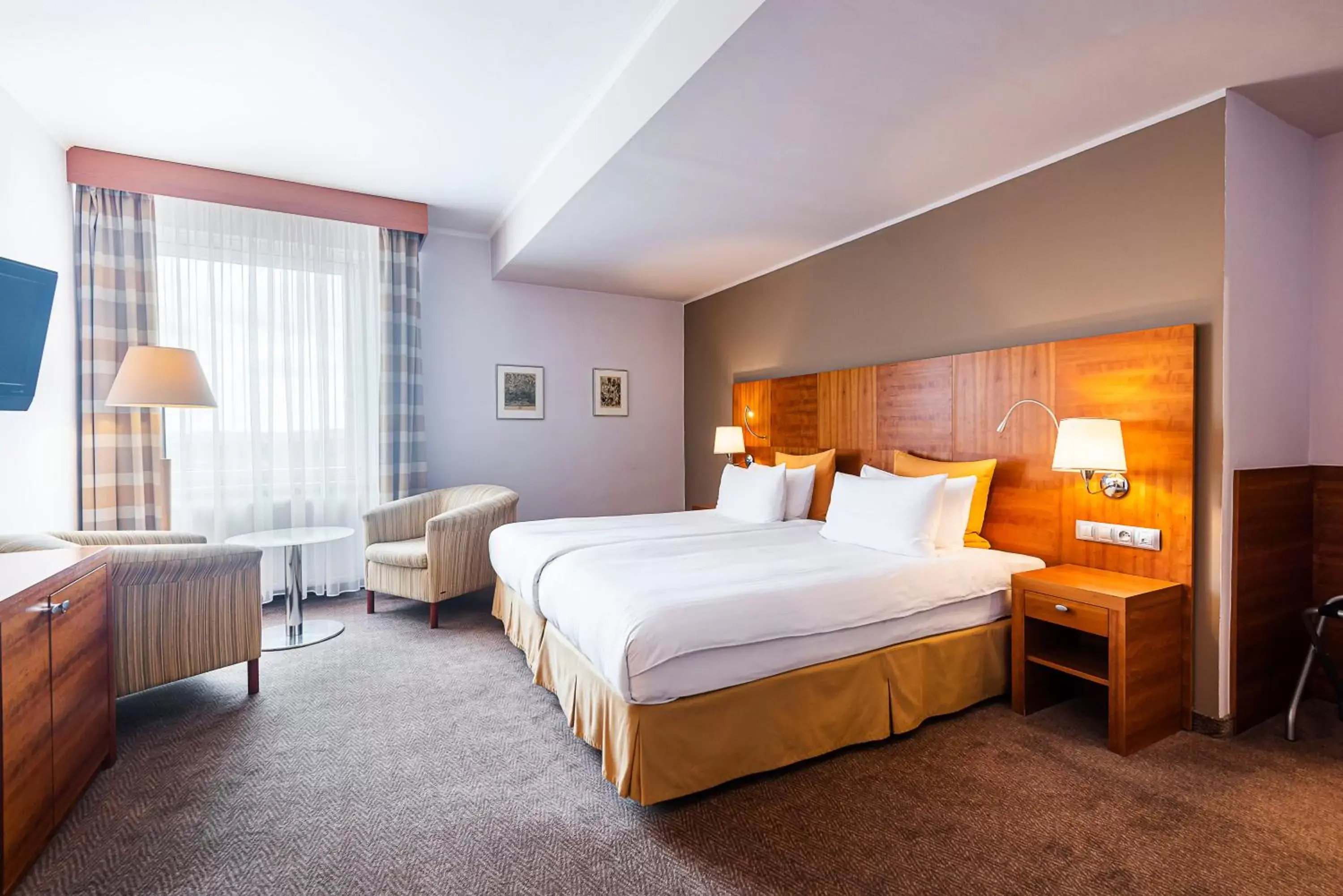 Bed in Grand Hotel International - Czech Leading Hotels