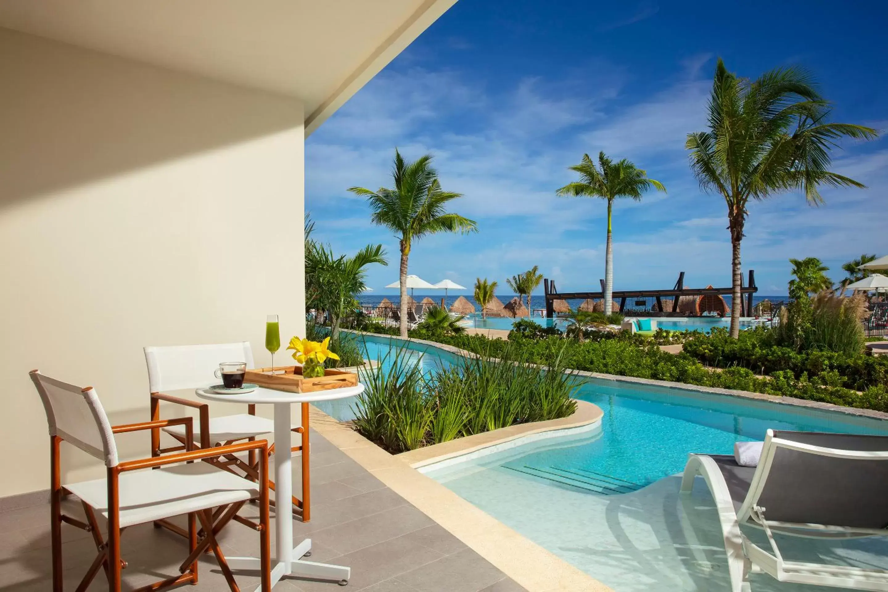 Balcony/Terrace, Swimming Pool in Dreams Natura Resort & Spa - All Inclusive