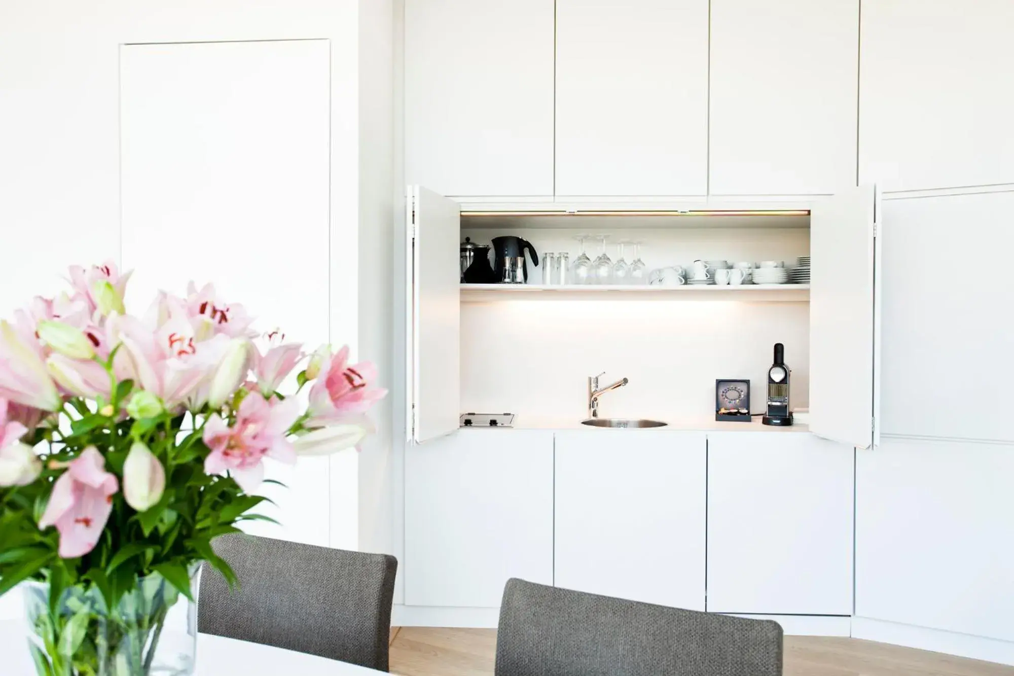 Kitchen or kitchenette, Kitchen/Kitchenette in Schlossberghotel - Das Kunsthotel