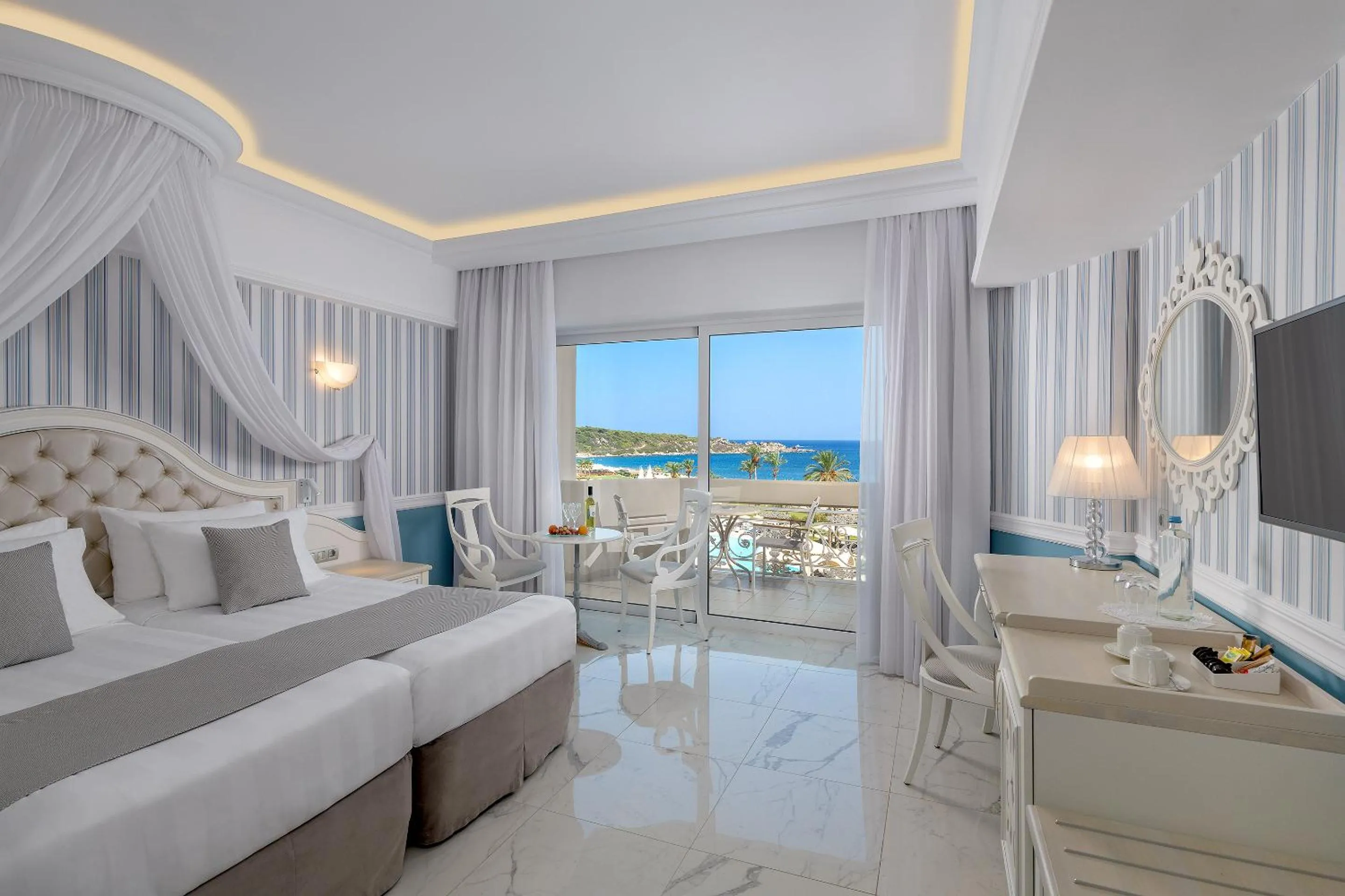 Superior Deluxe Twin Room with Sea View (2 Adults + 1 Child) in Rodos Palladium Leisure & Wellness