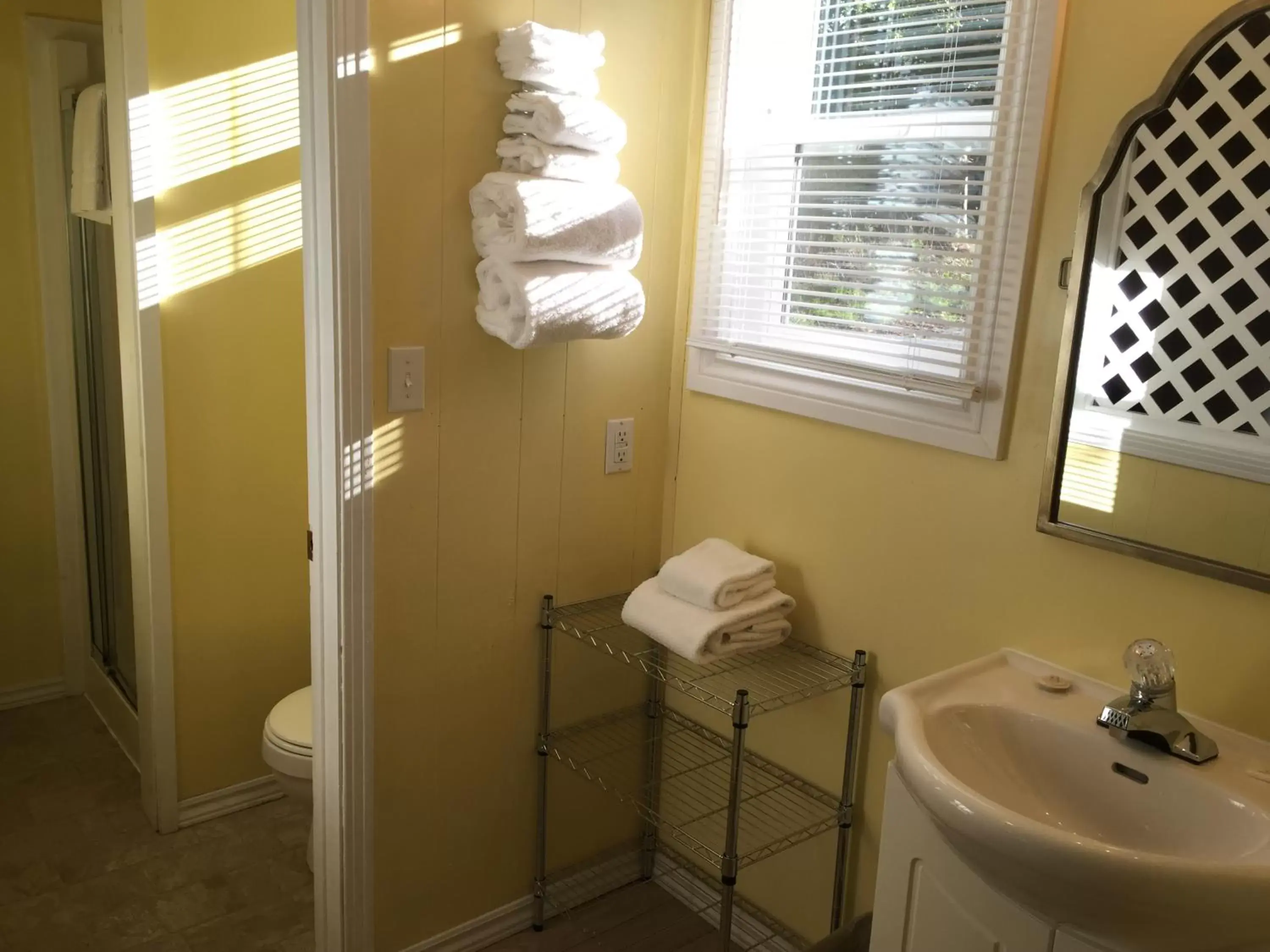 Bathroom in Lakelawn B&B and Motel