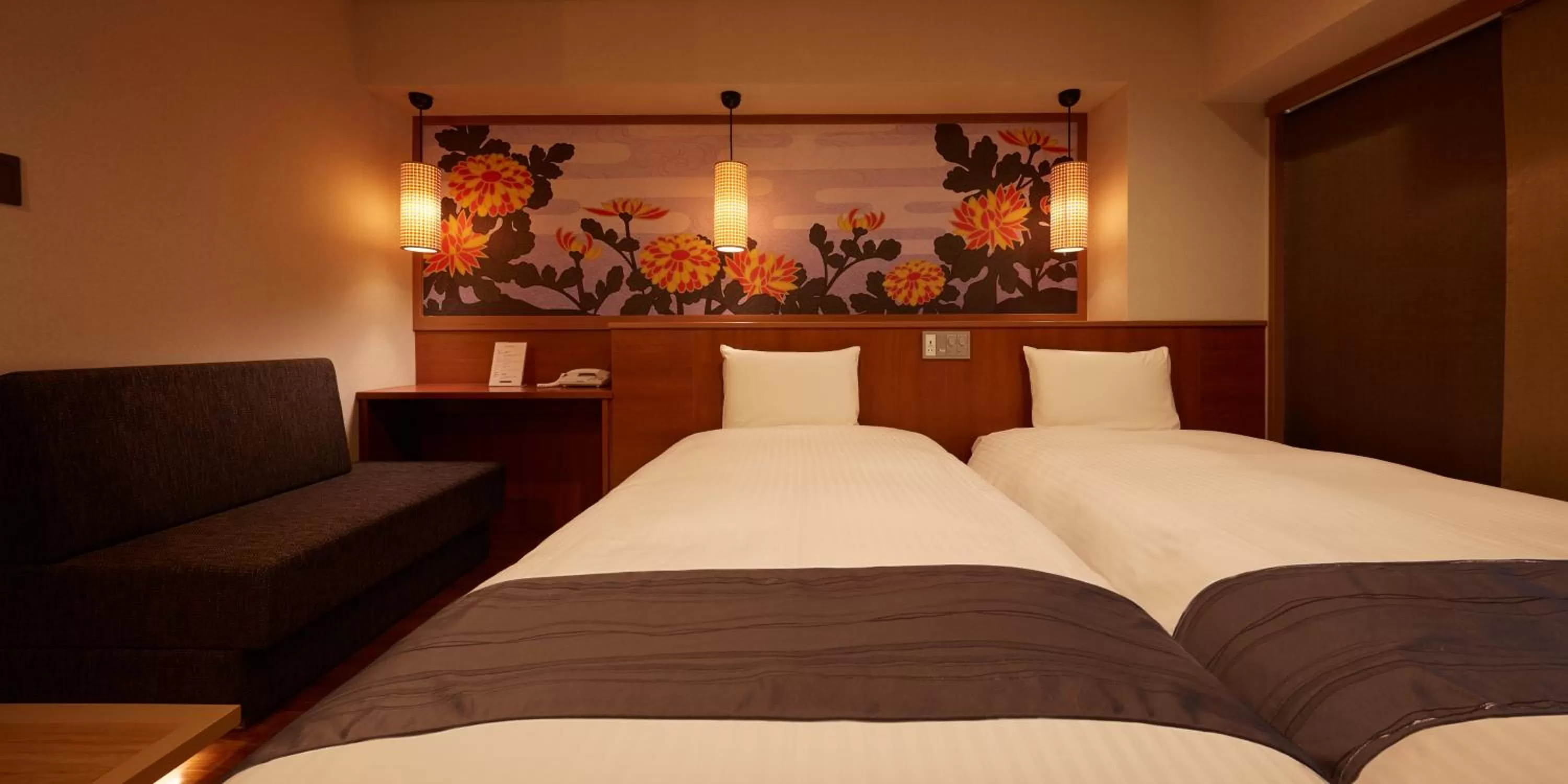 Bed in Sakura Sky Hotel