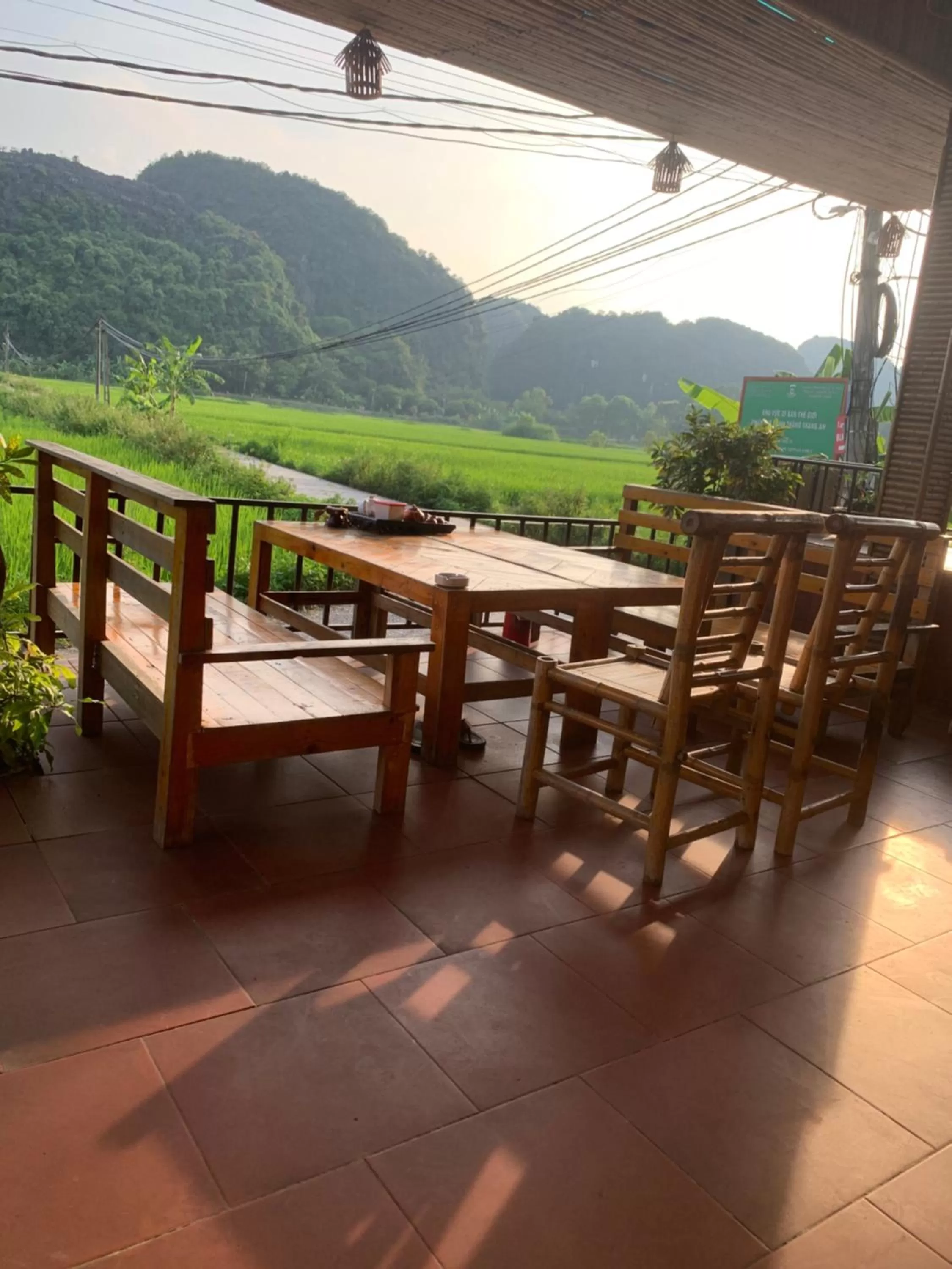 Seating area in Tam Coc Wonderland Bungalow