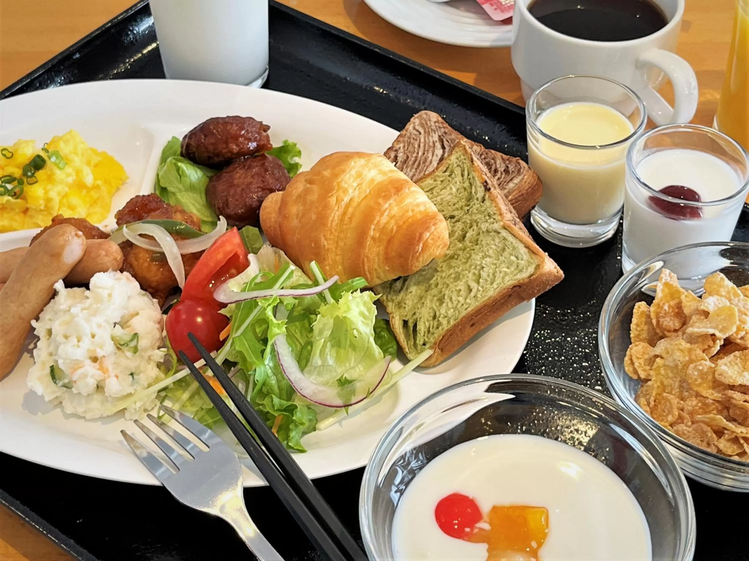 Buffet breakfast in Green Rich Hotel Yamaguchi Yuda Onsen