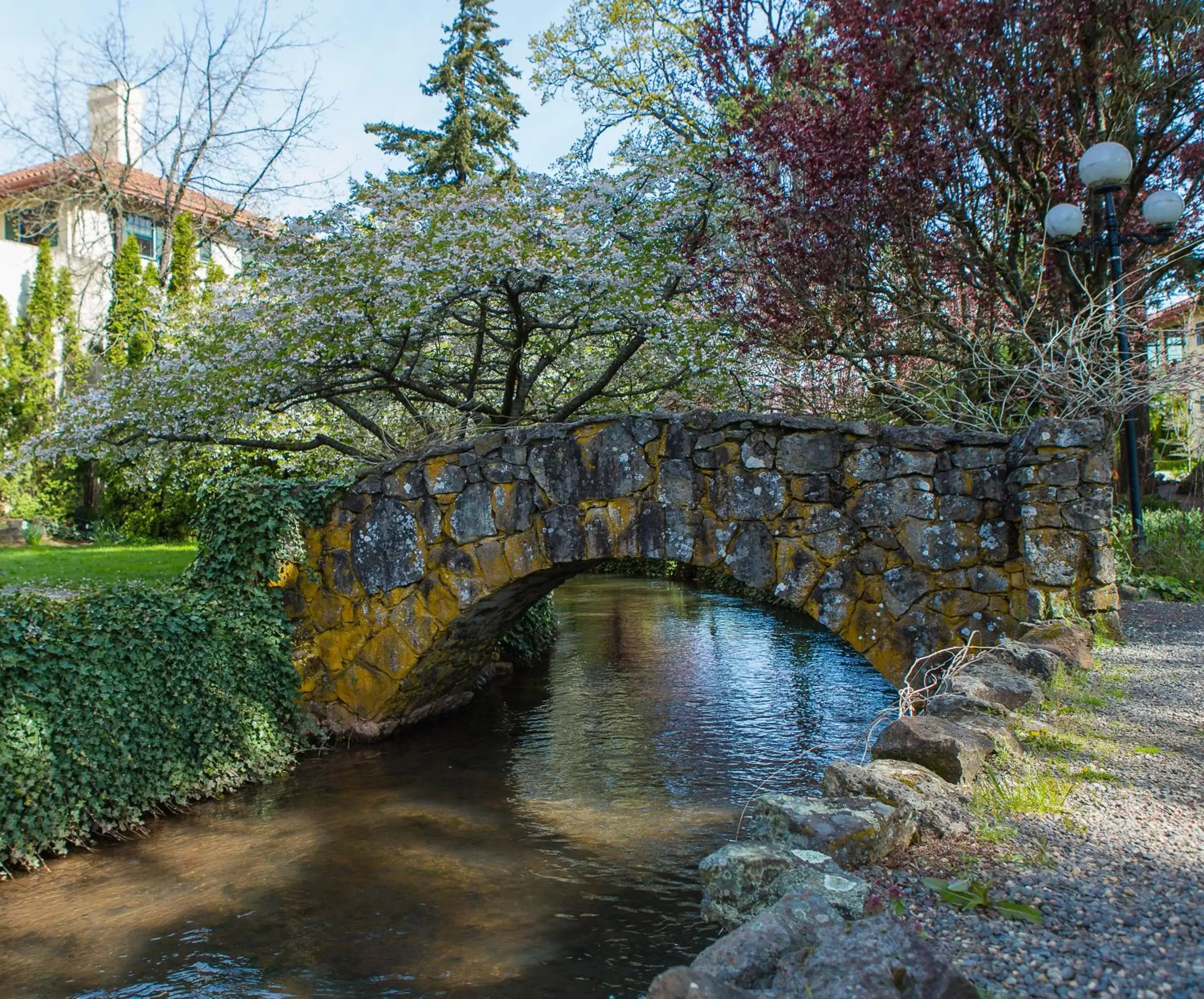 Garden view in Columbia Gorge Hotel & Spa