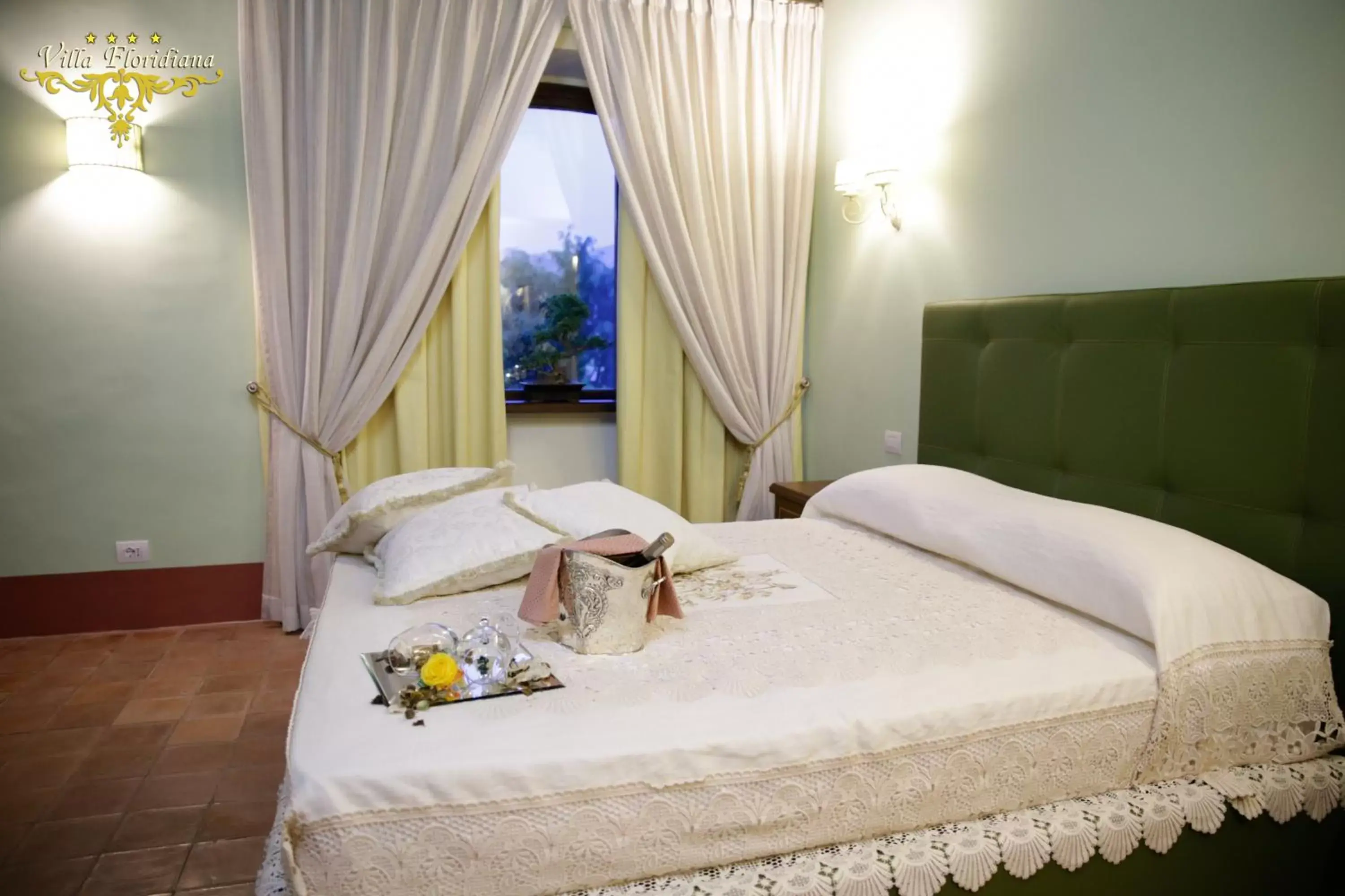 Bed in Villa Floridiana