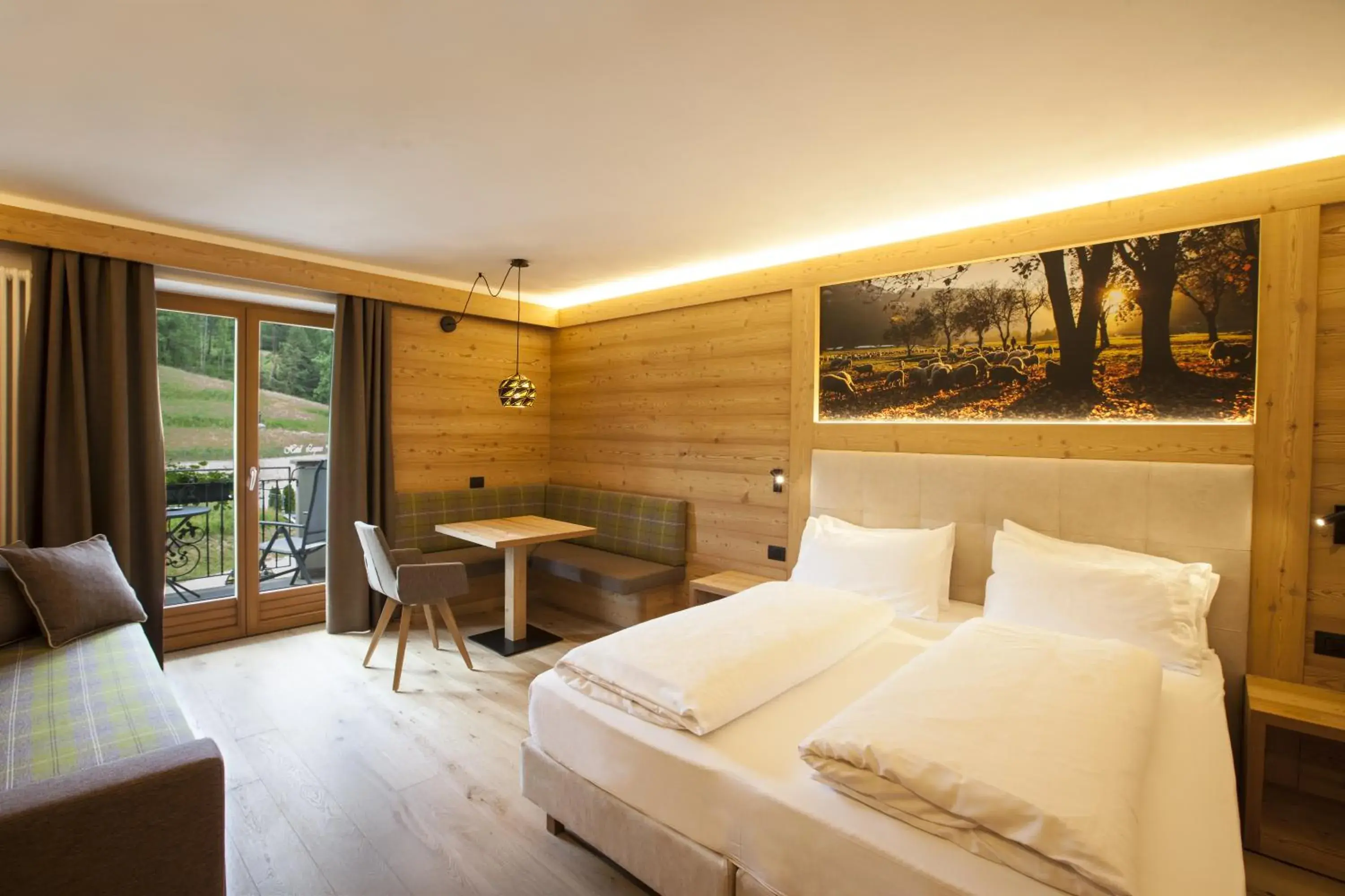 Bed in Hotel Lagorai Resort & Spa