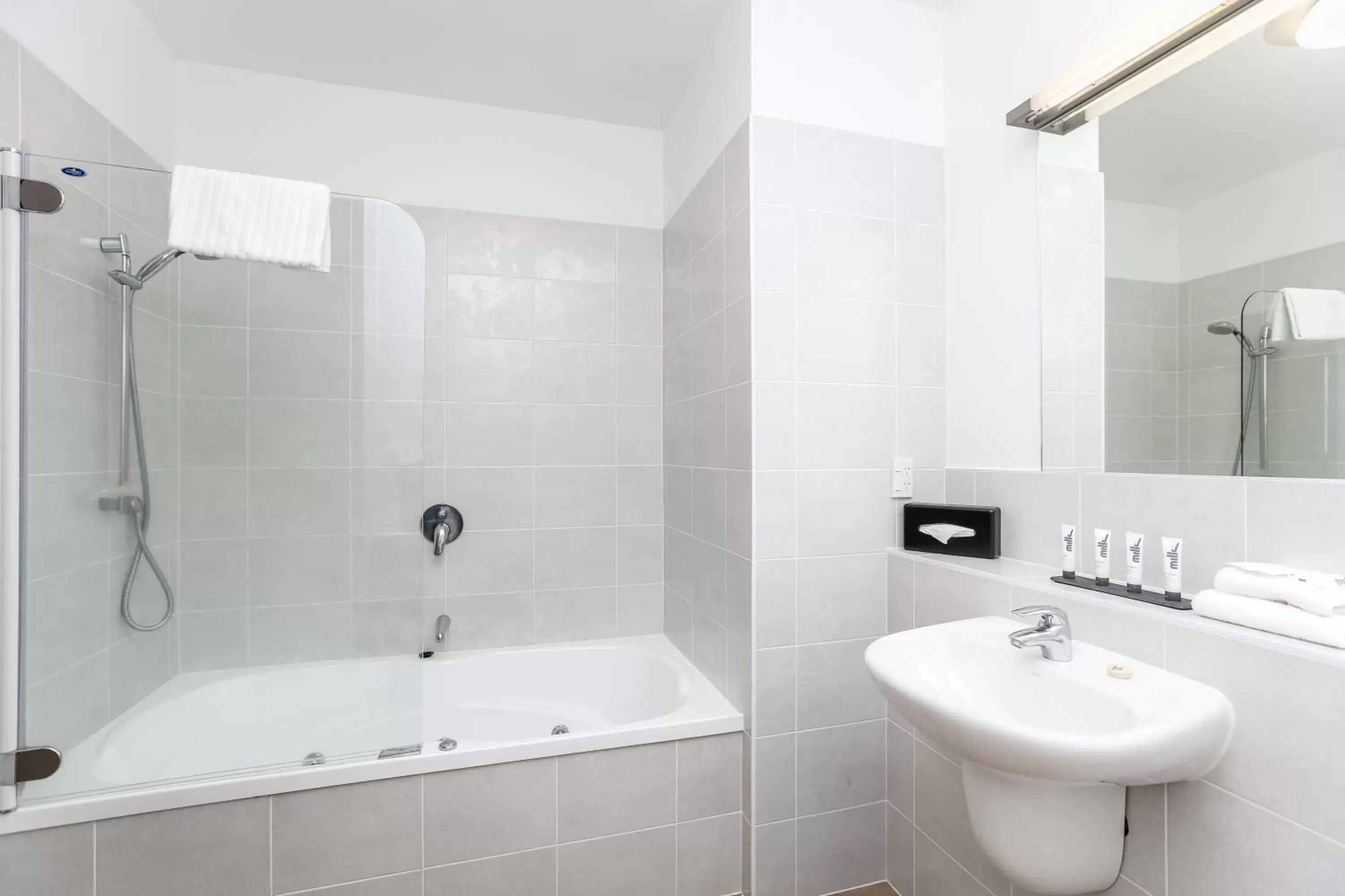 Bathroom in Quest New Plymouth Serviced Apartments