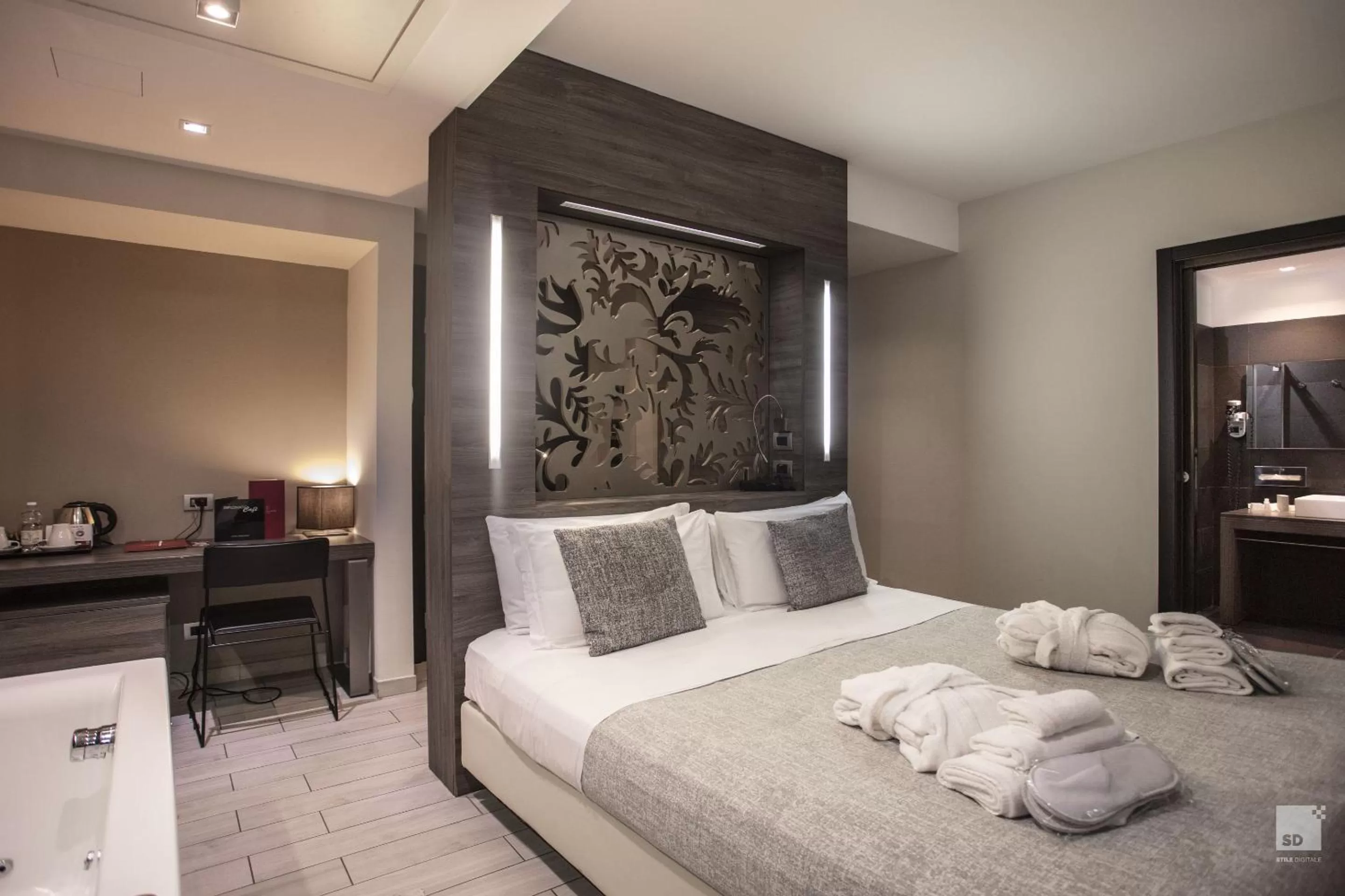 Bed in Hotel Diplomatic